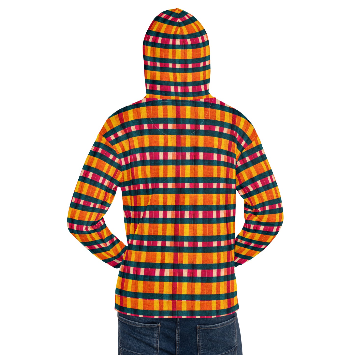 Tropical Fiesta Plaid Hoodie
