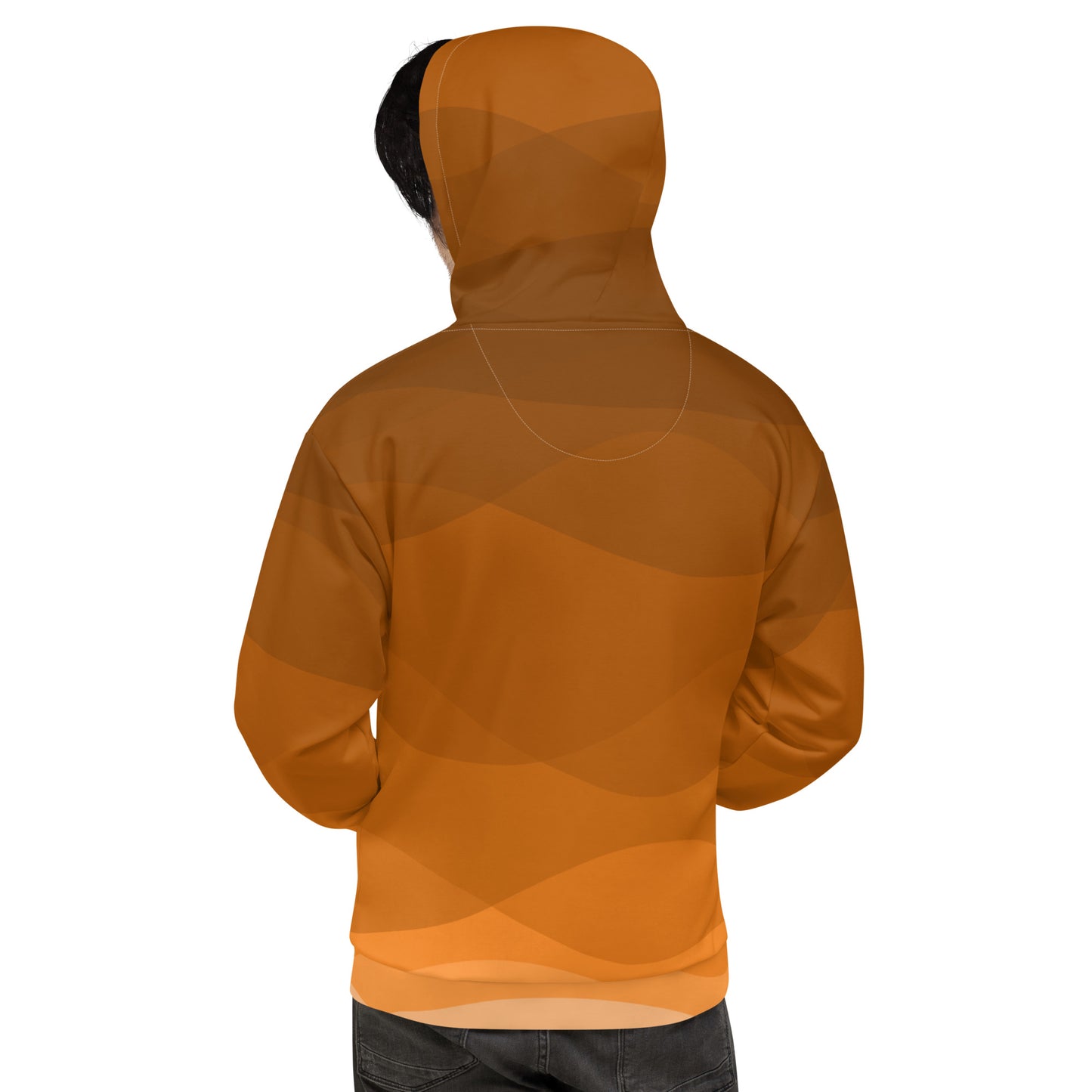 Tangerine Whirlpool Men’s Hoodie