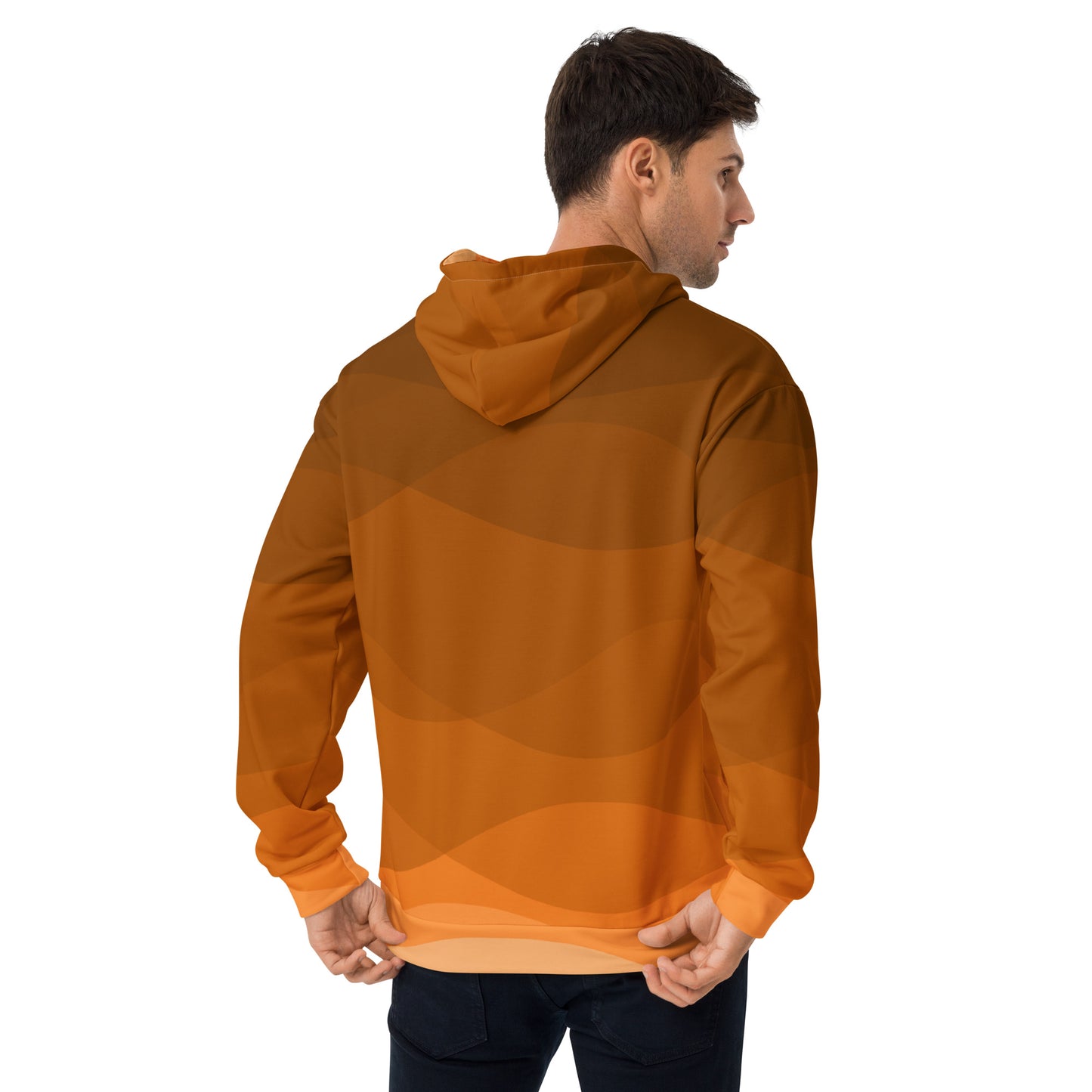 Tangerine Whirlpool Men’s Hoodie