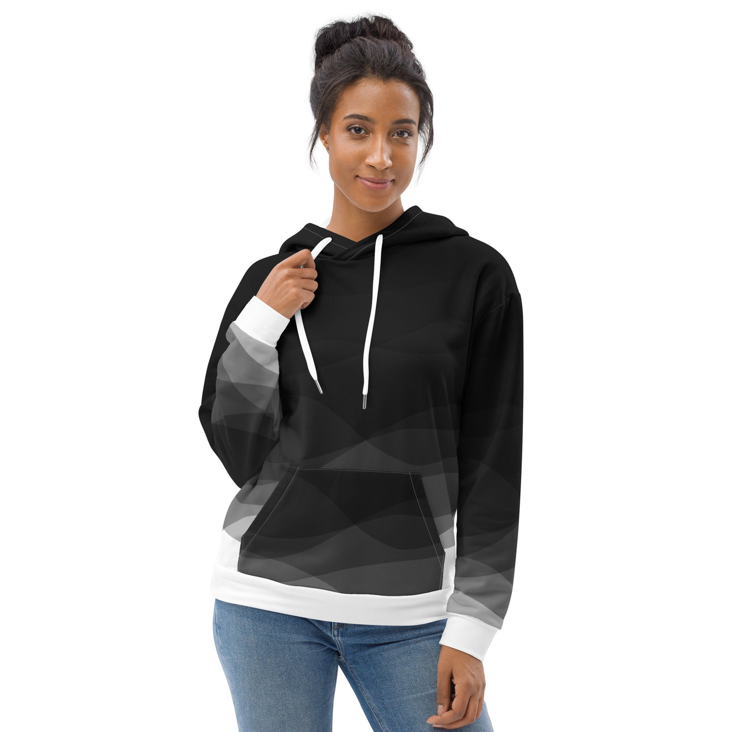 Graphite Waves Unisex Hoodie