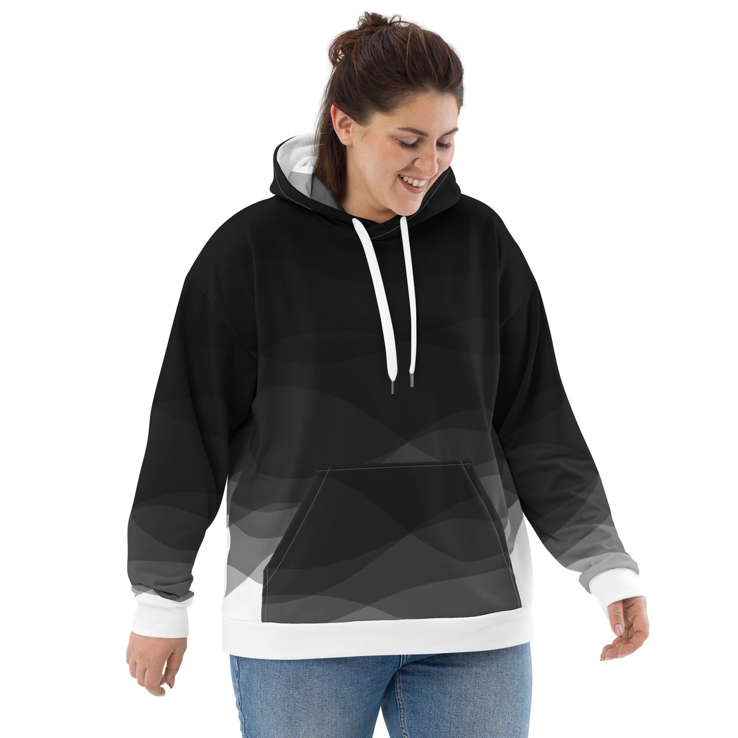 Graphite Waves Unisex Hoodie