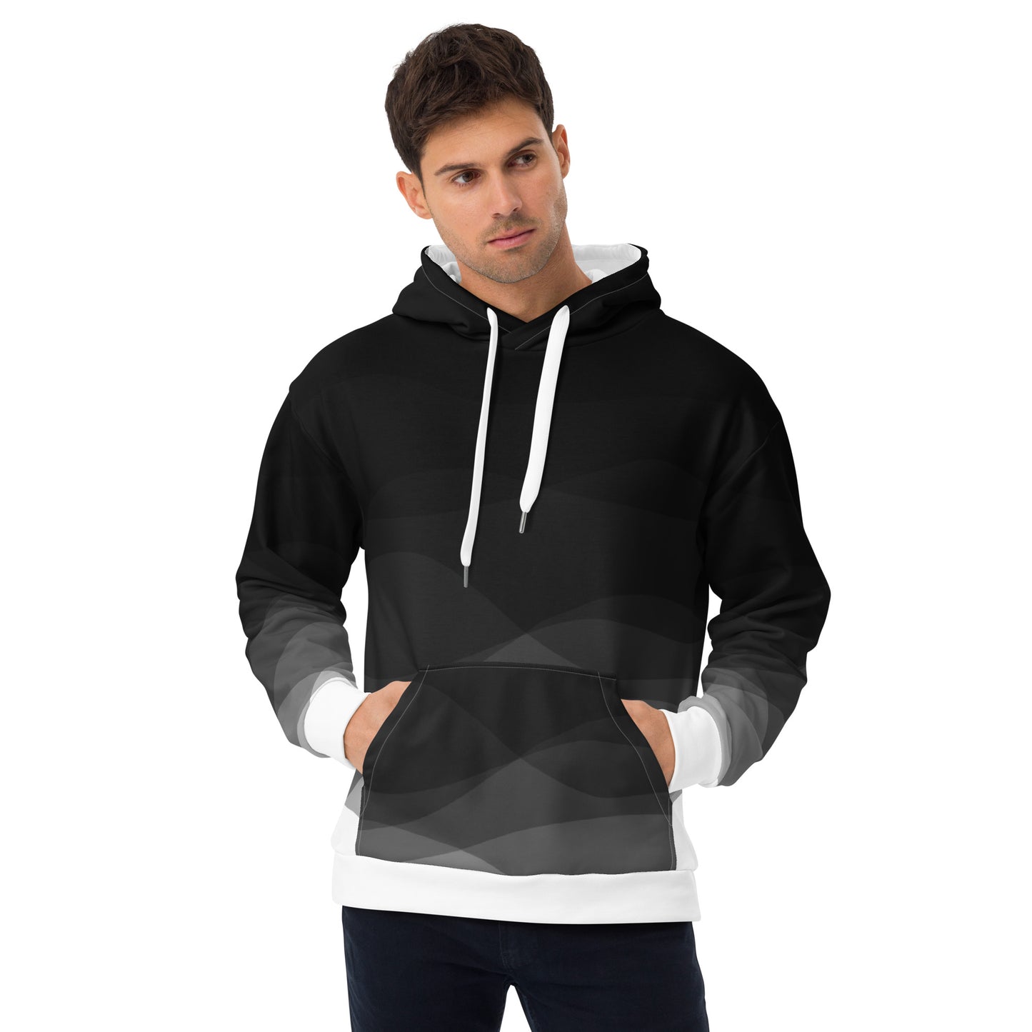 Graphite Waves Unisex Hoodie