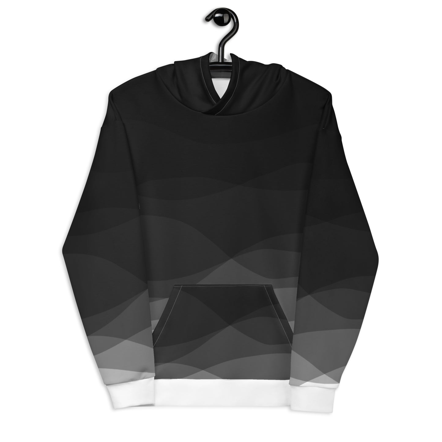 Graphite Waves Unisex Hoodie