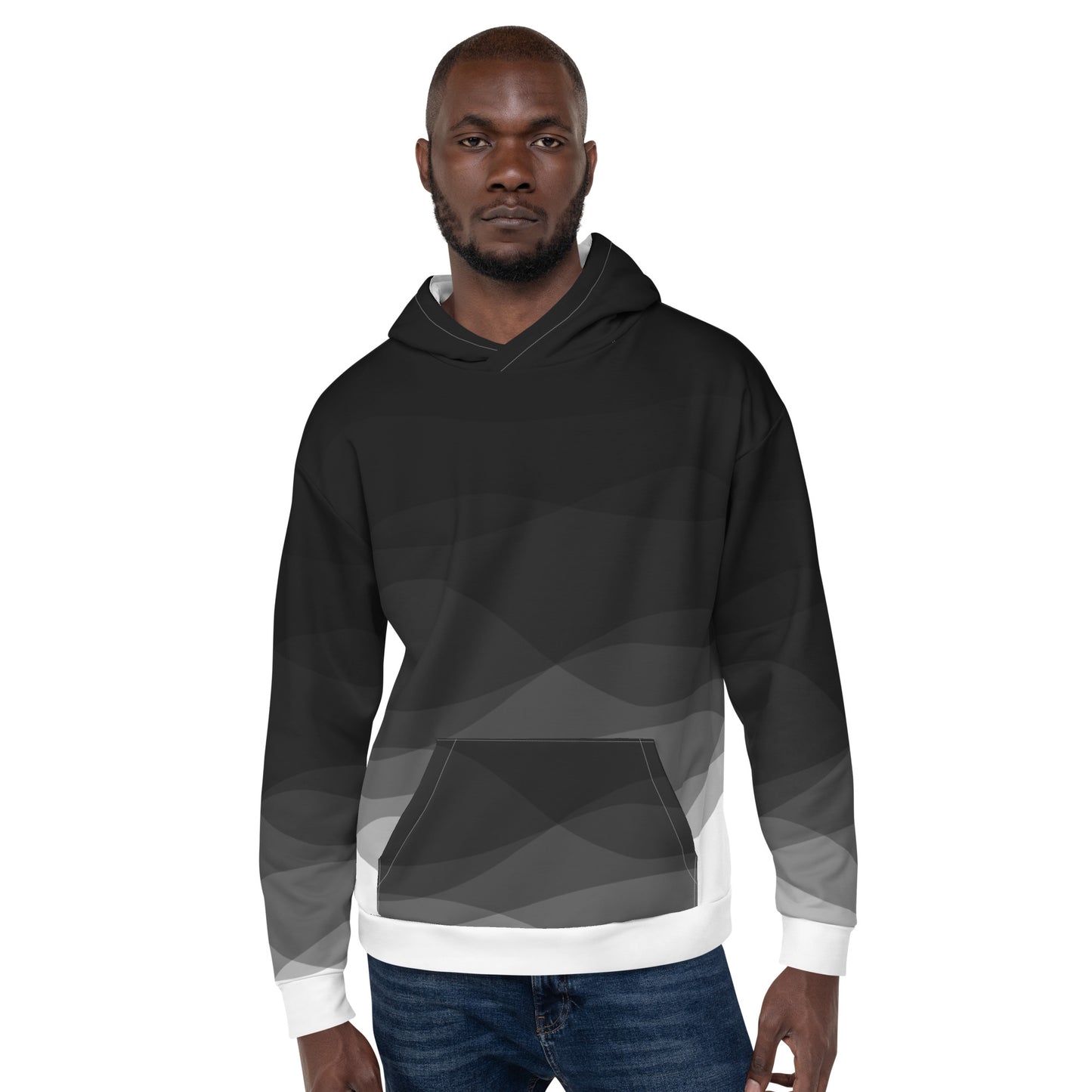 Graphite Waves Unisex Hoodie