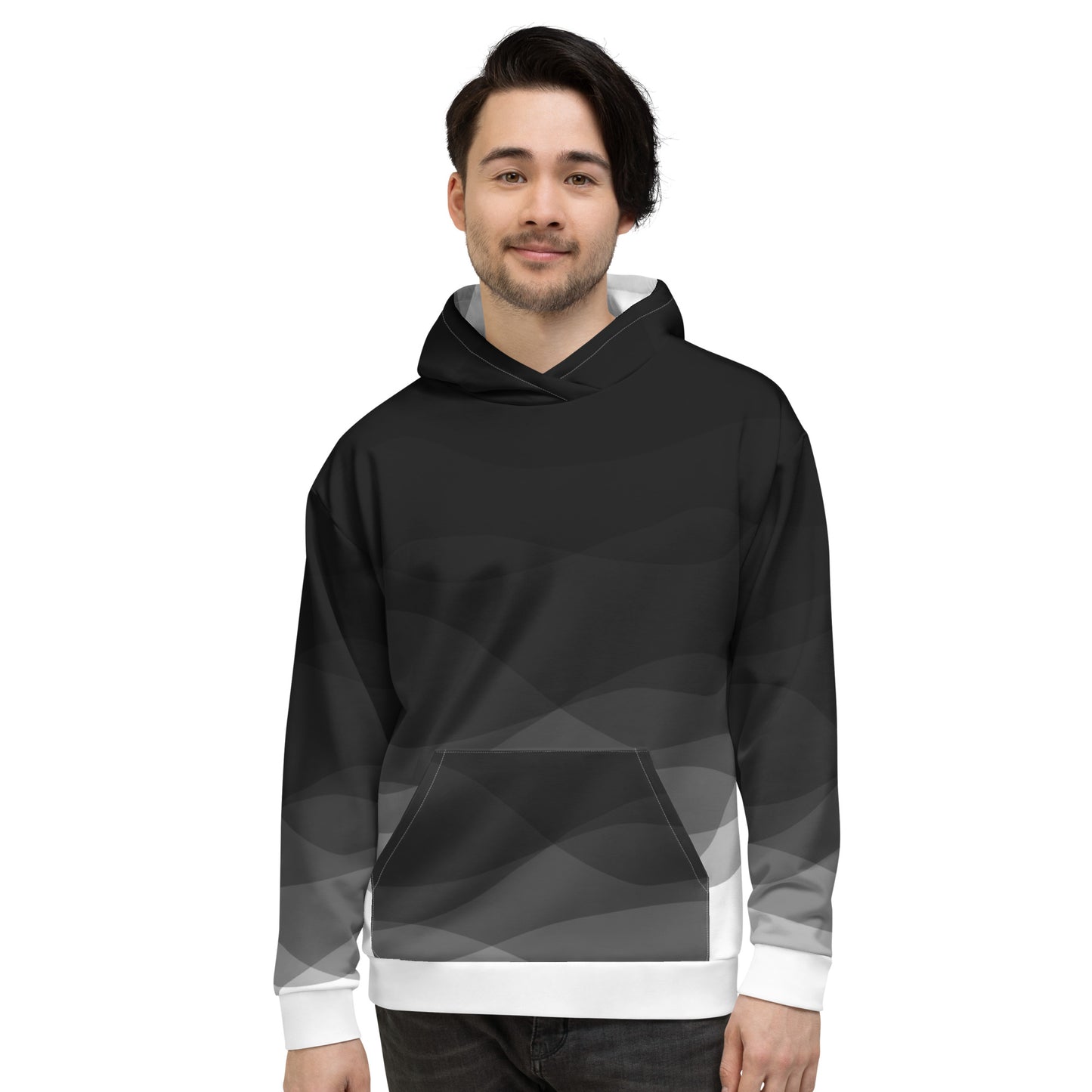 Graphite Waves Unisex Hoodie