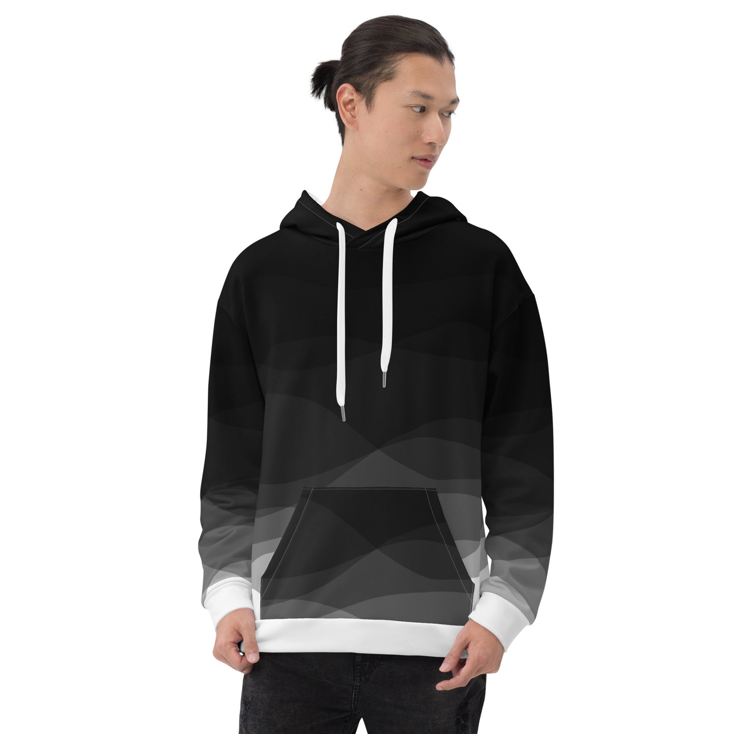 Graphite Waves Unisex Hoodie