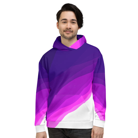 Plum Waves Unisex Hoodie