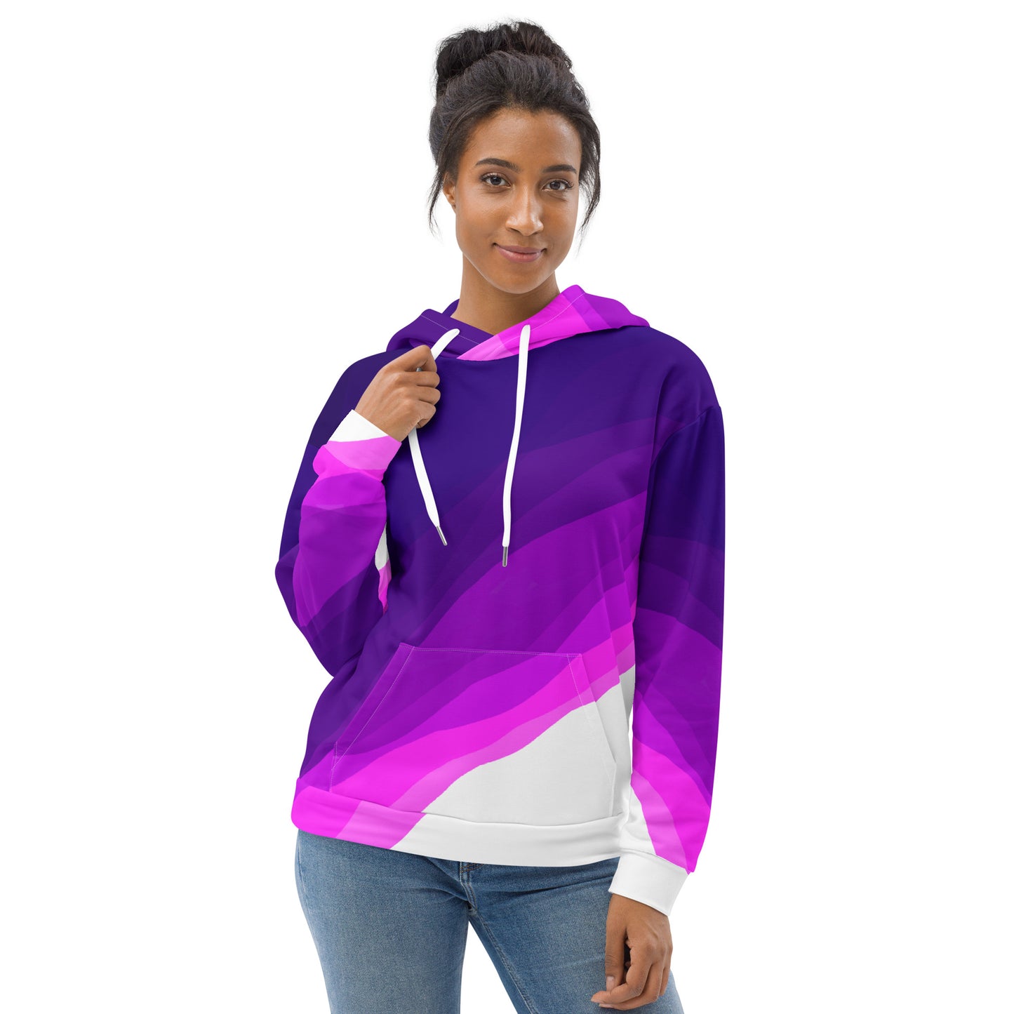 Plum Waves Unisex Hoodie