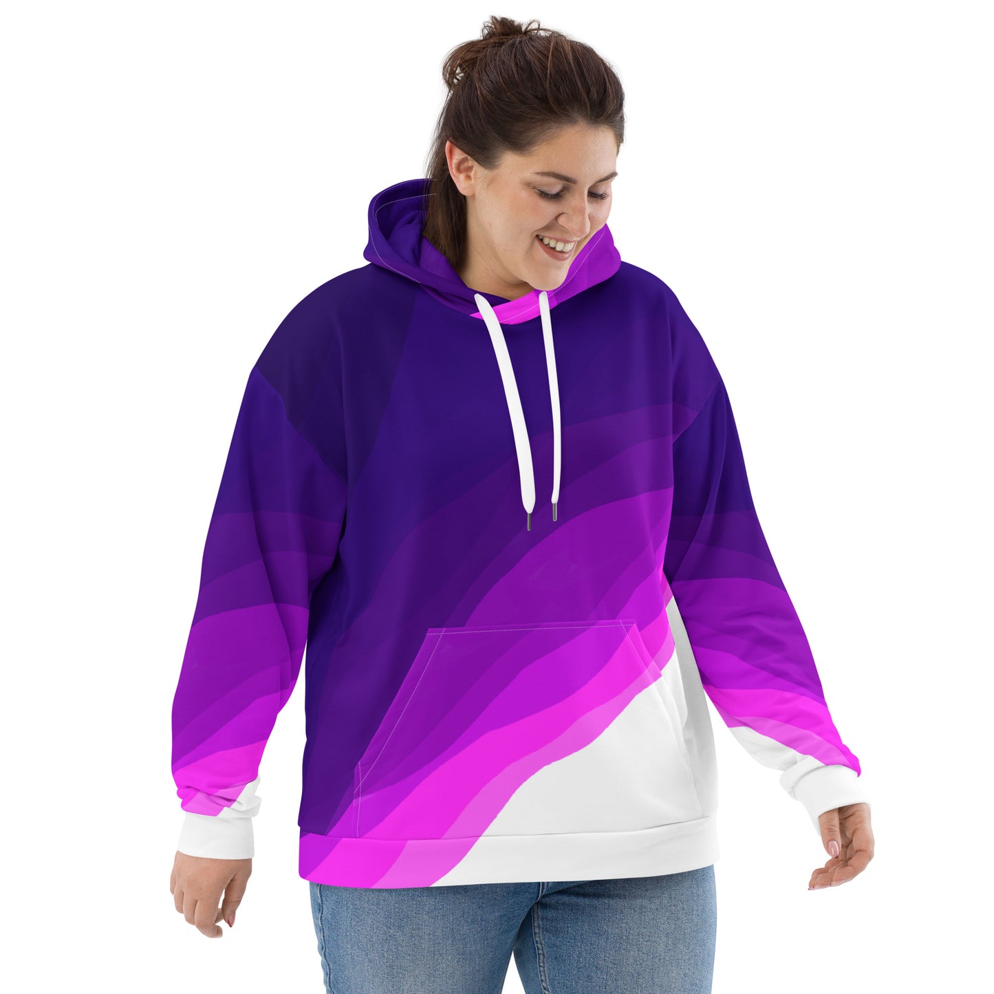 Plum Waves Unisex Hoodie