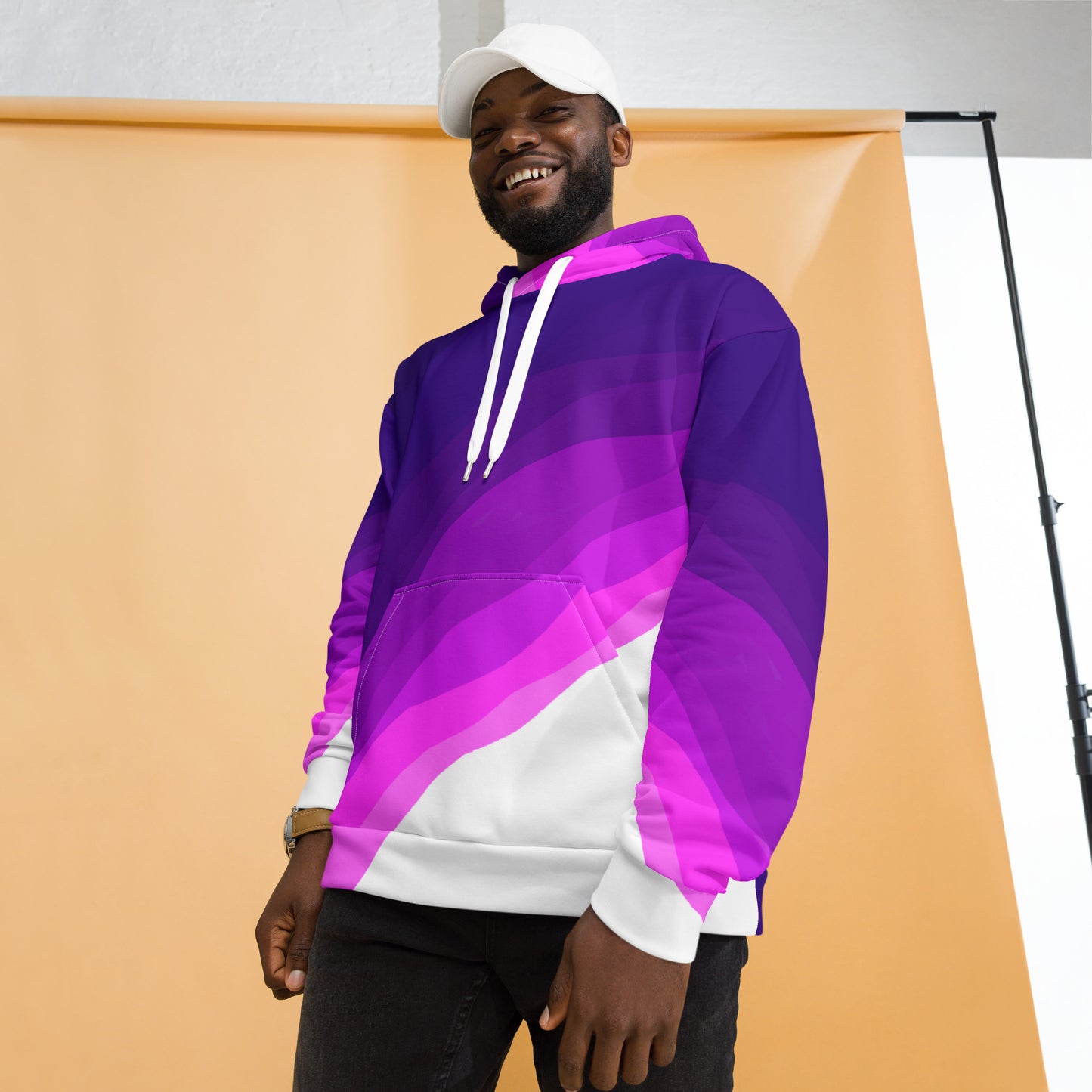 Plum Waves Unisex Hoodie