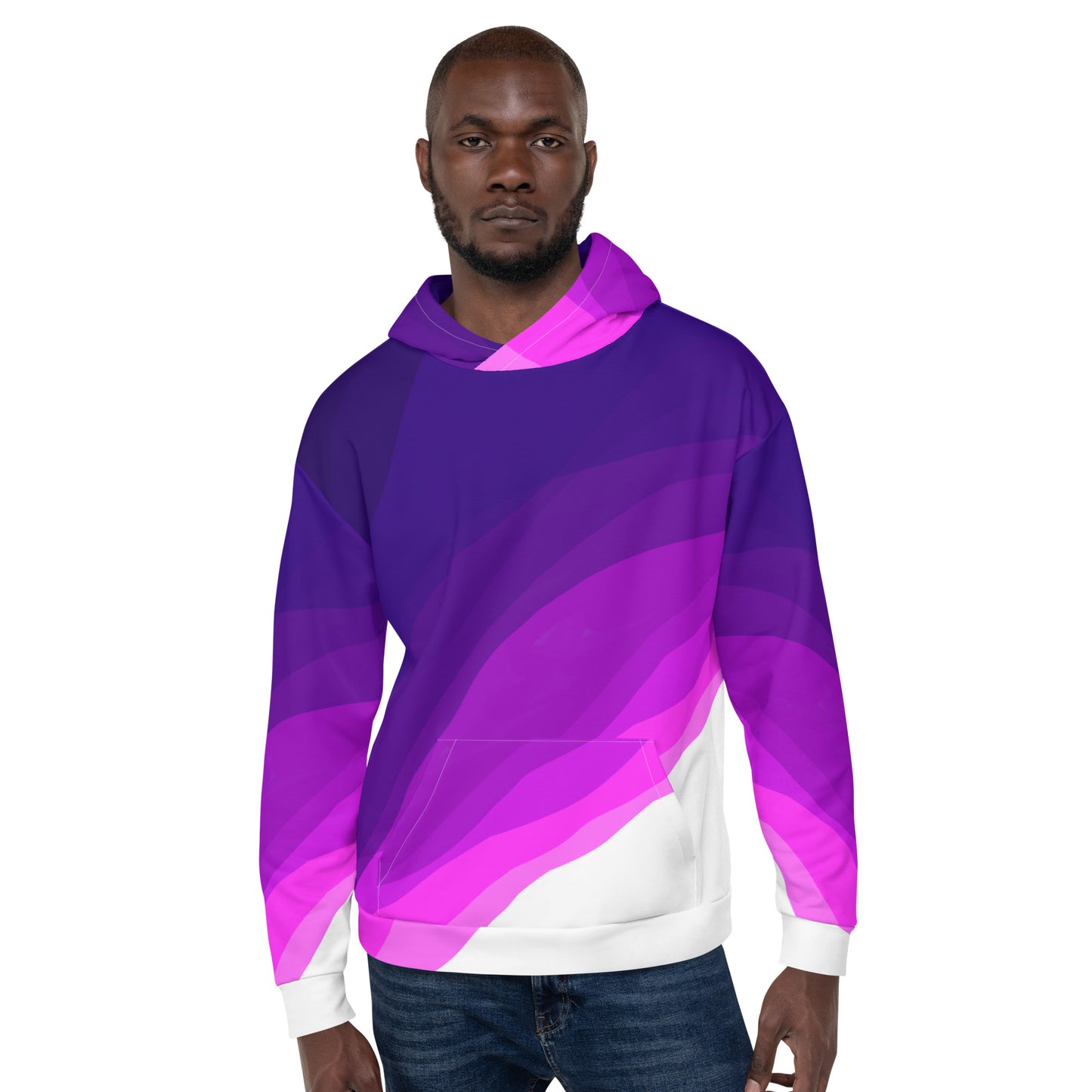 Plum Waves Unisex Hoodie