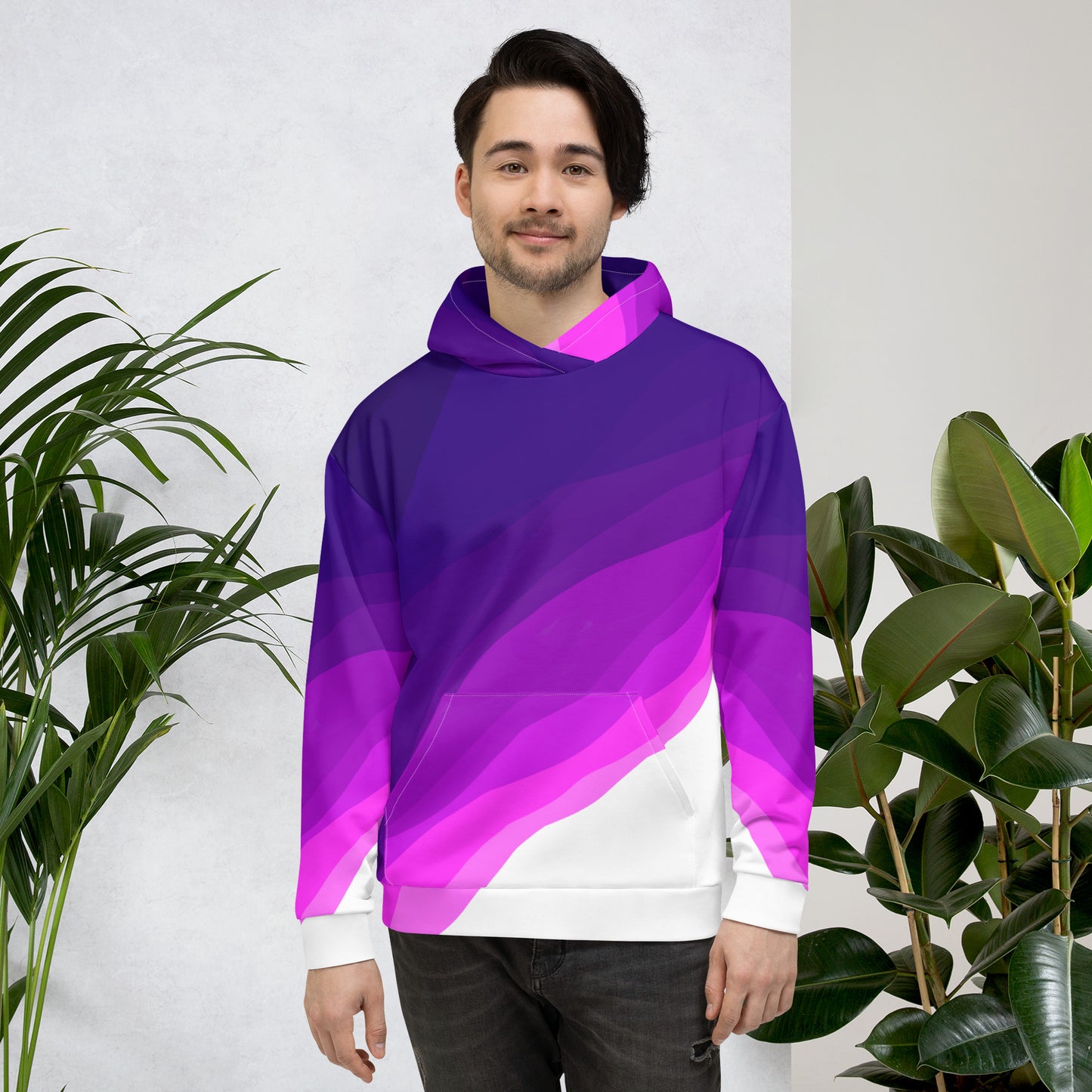 Plum Waves Unisex Hoodie