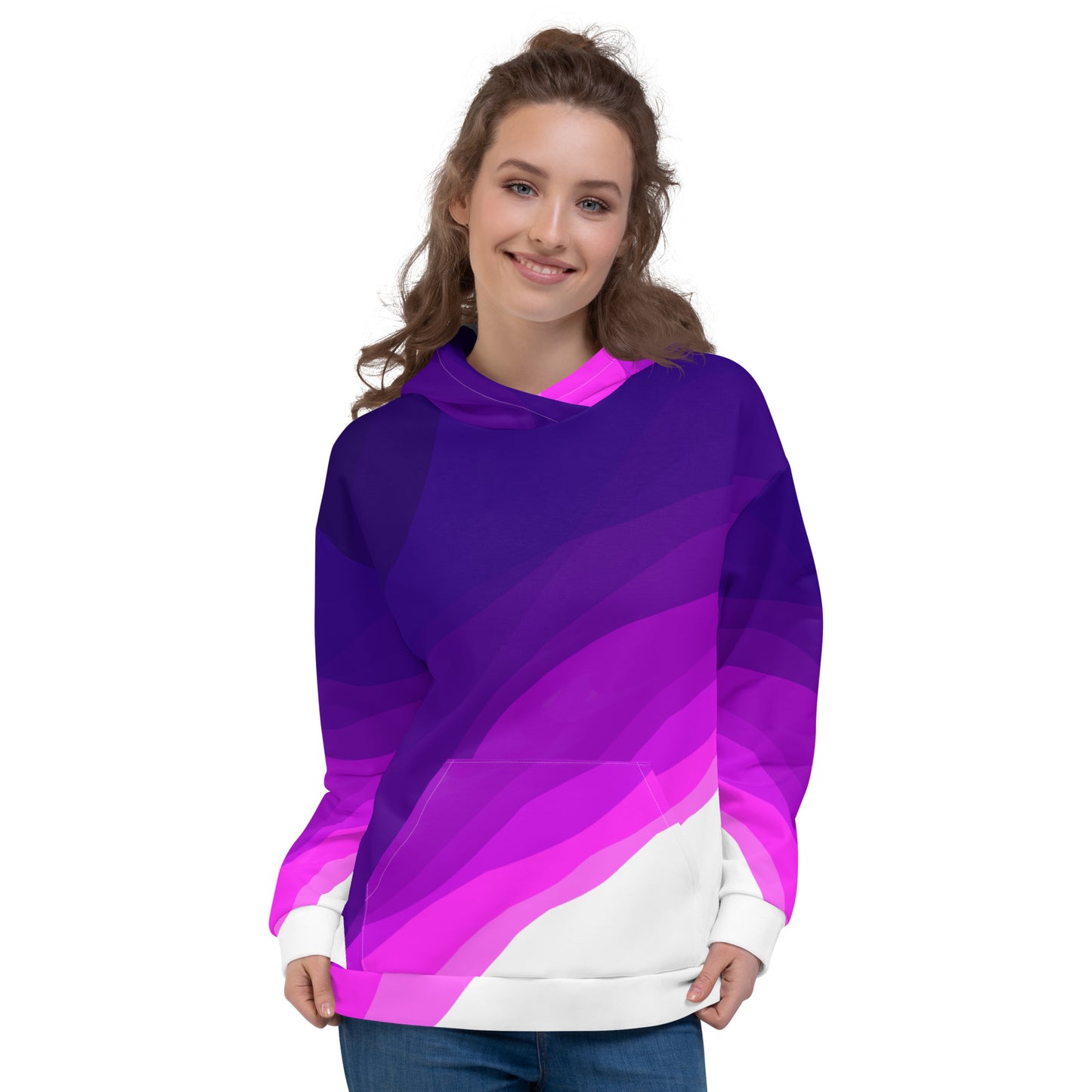 Plum Waves Unisex Hoodie