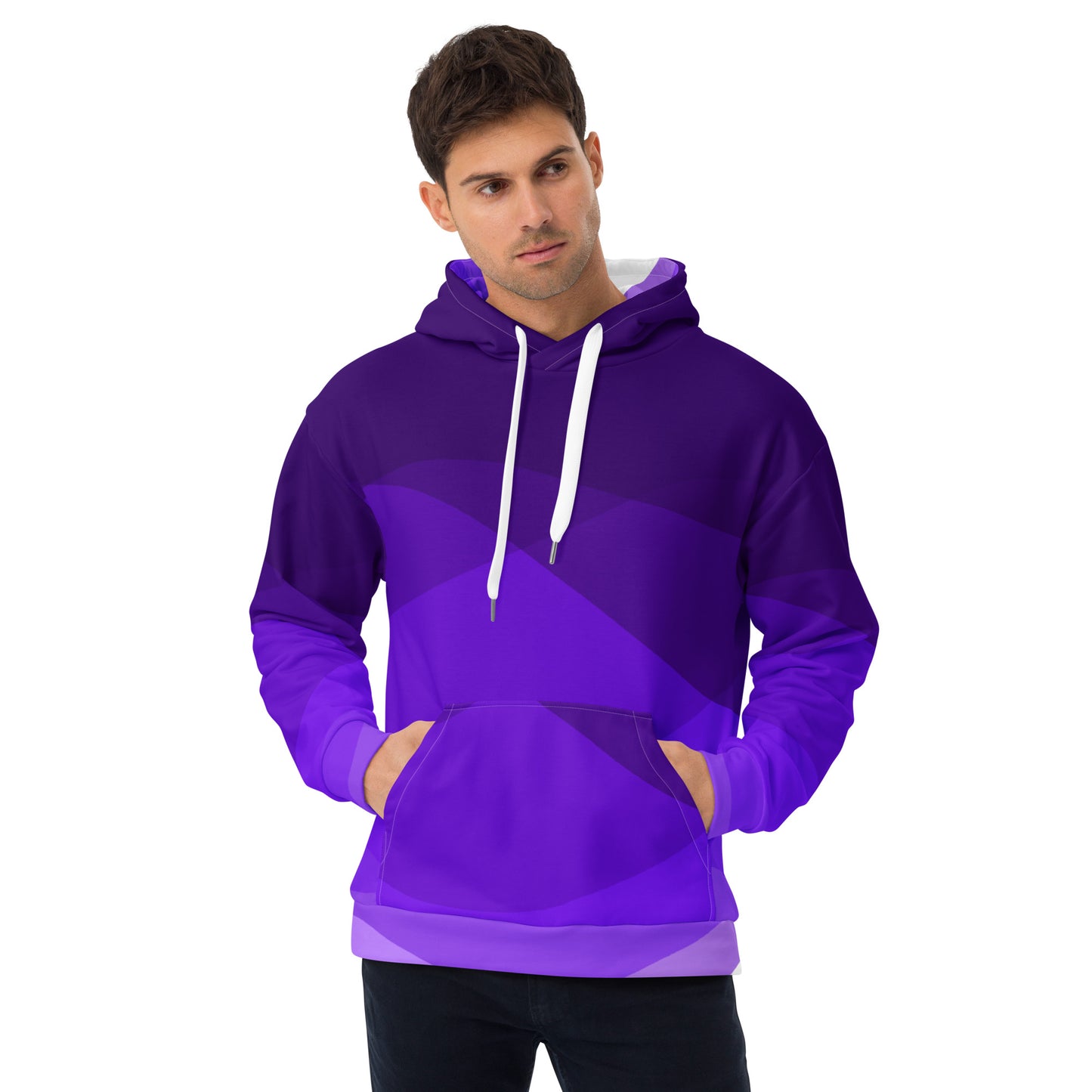 Violet Swirls Unisex Hoodie