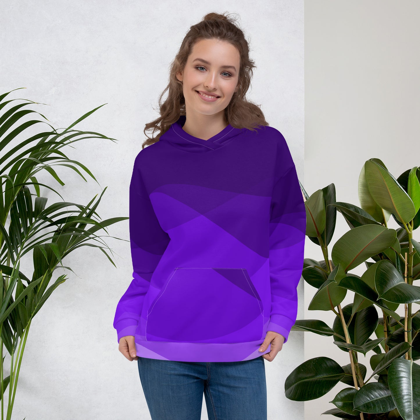 Violet Swirls Unisex Hoodie