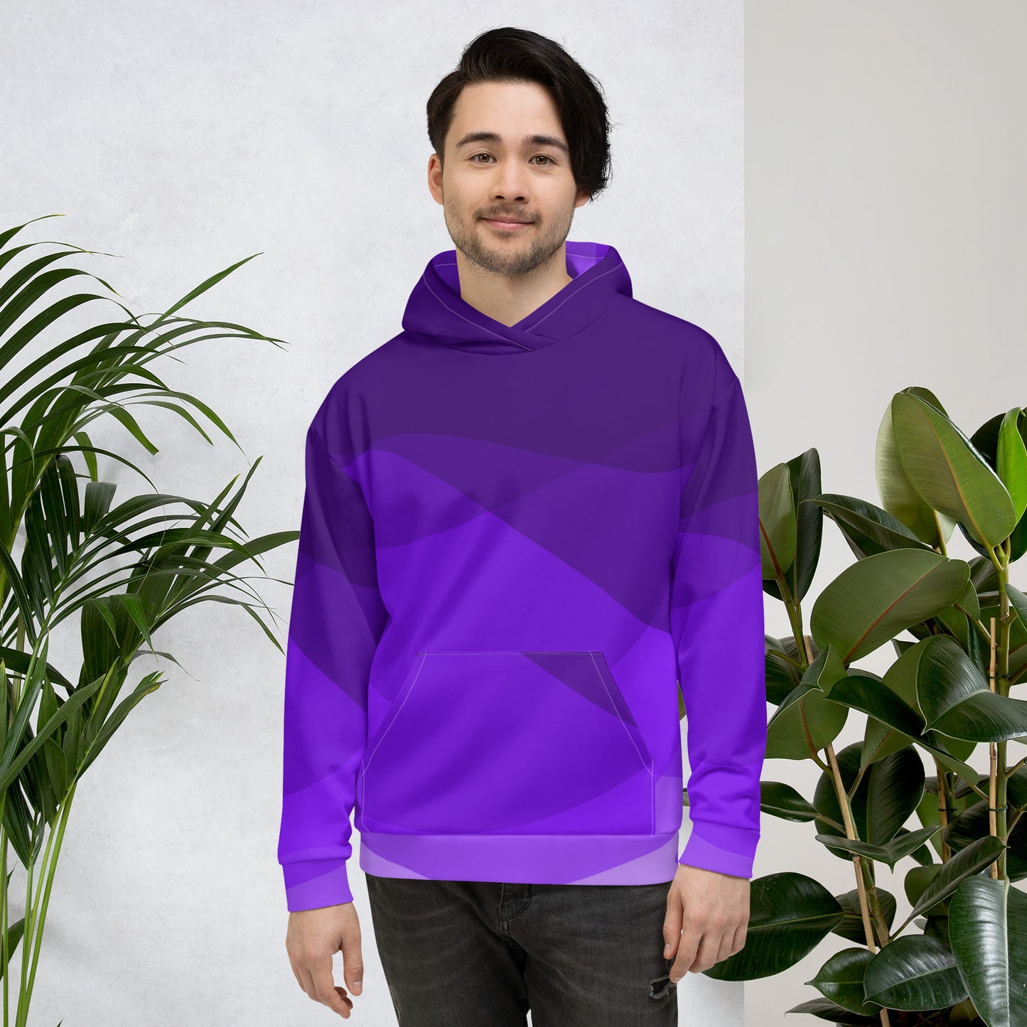 Violet Swirls Unisex Hoodie