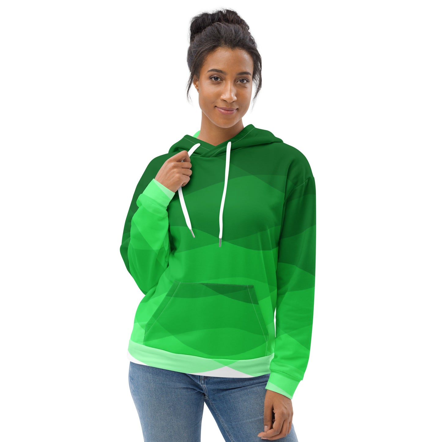 Green Cascade Unisex Hoodie