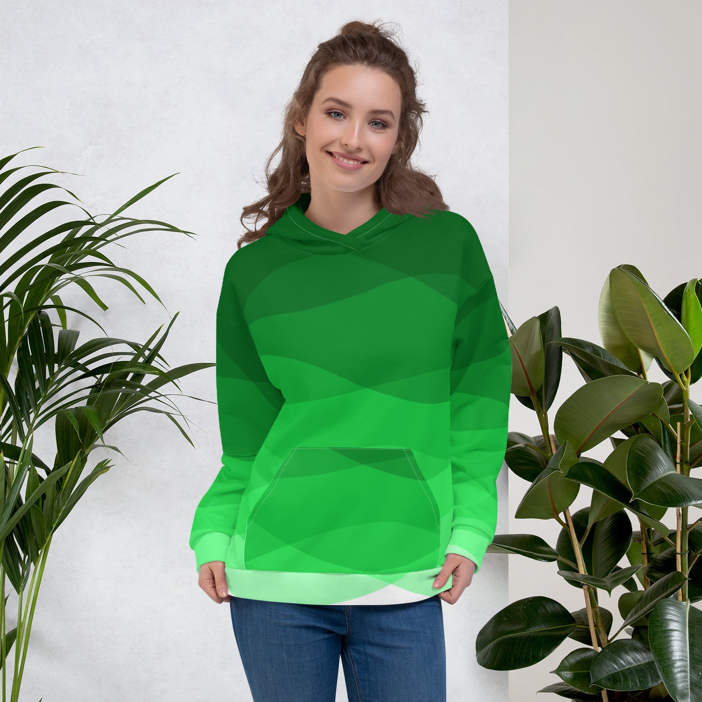 Green Cascade Unisex Hoodie