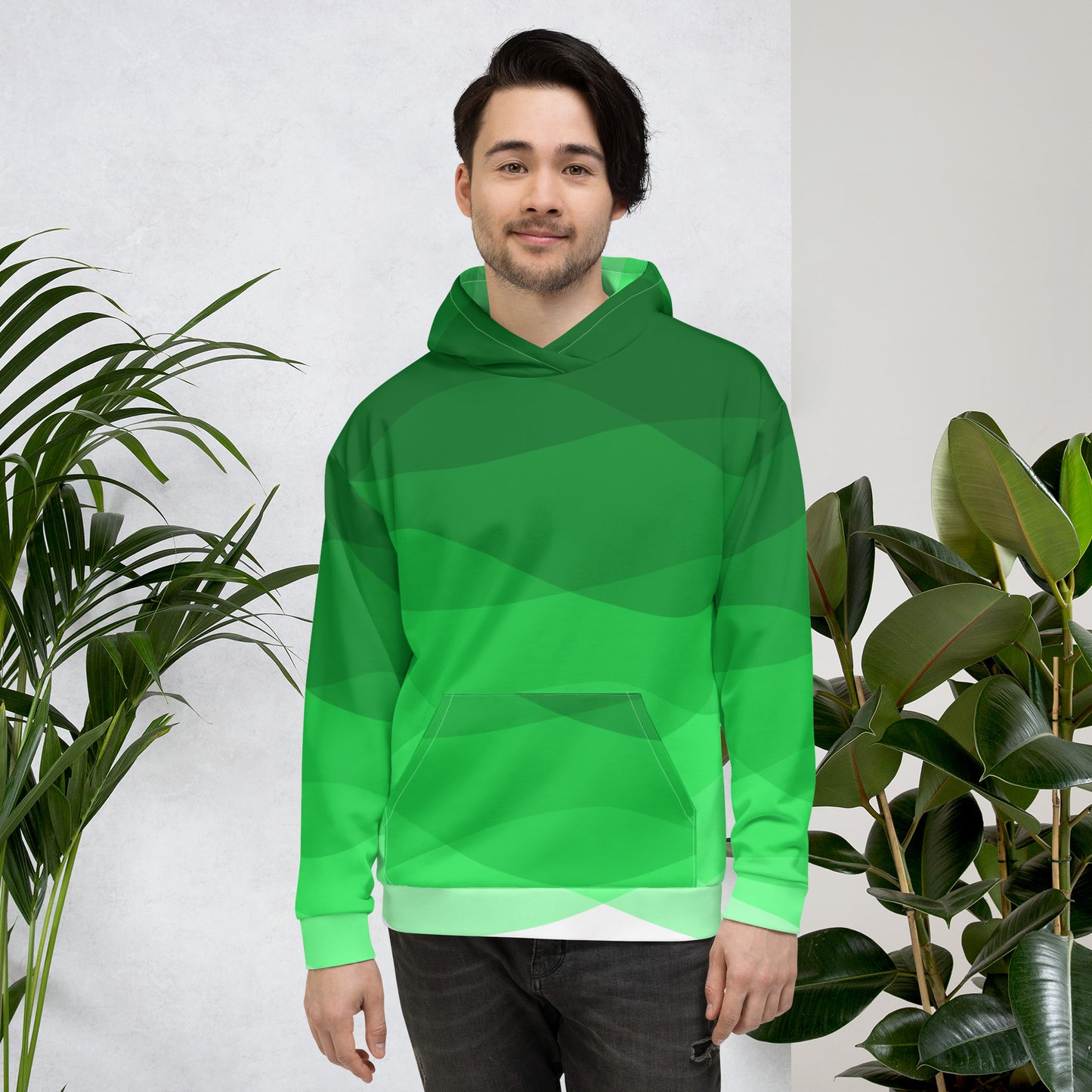 Green Cascade Unisex Hoodie