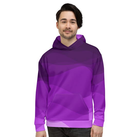 Plum Waves II Unisex Hoodie