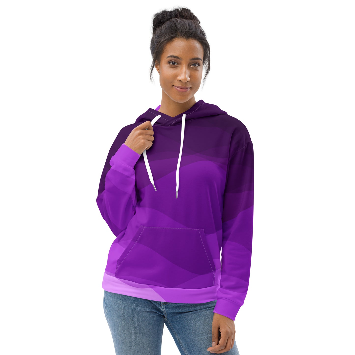 Plum Waves II Unisex Hoodie