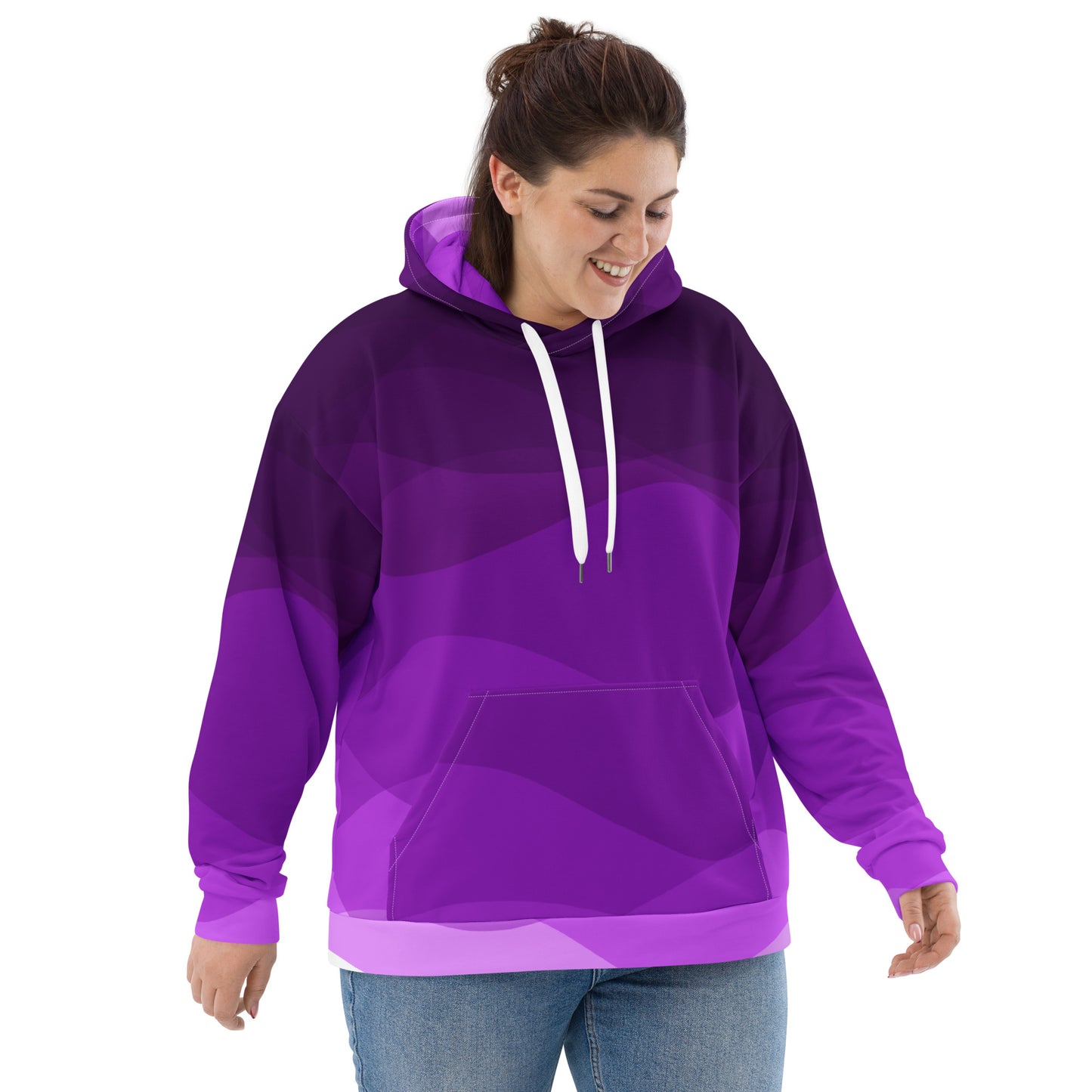 Plum Waves II Unisex Hoodie