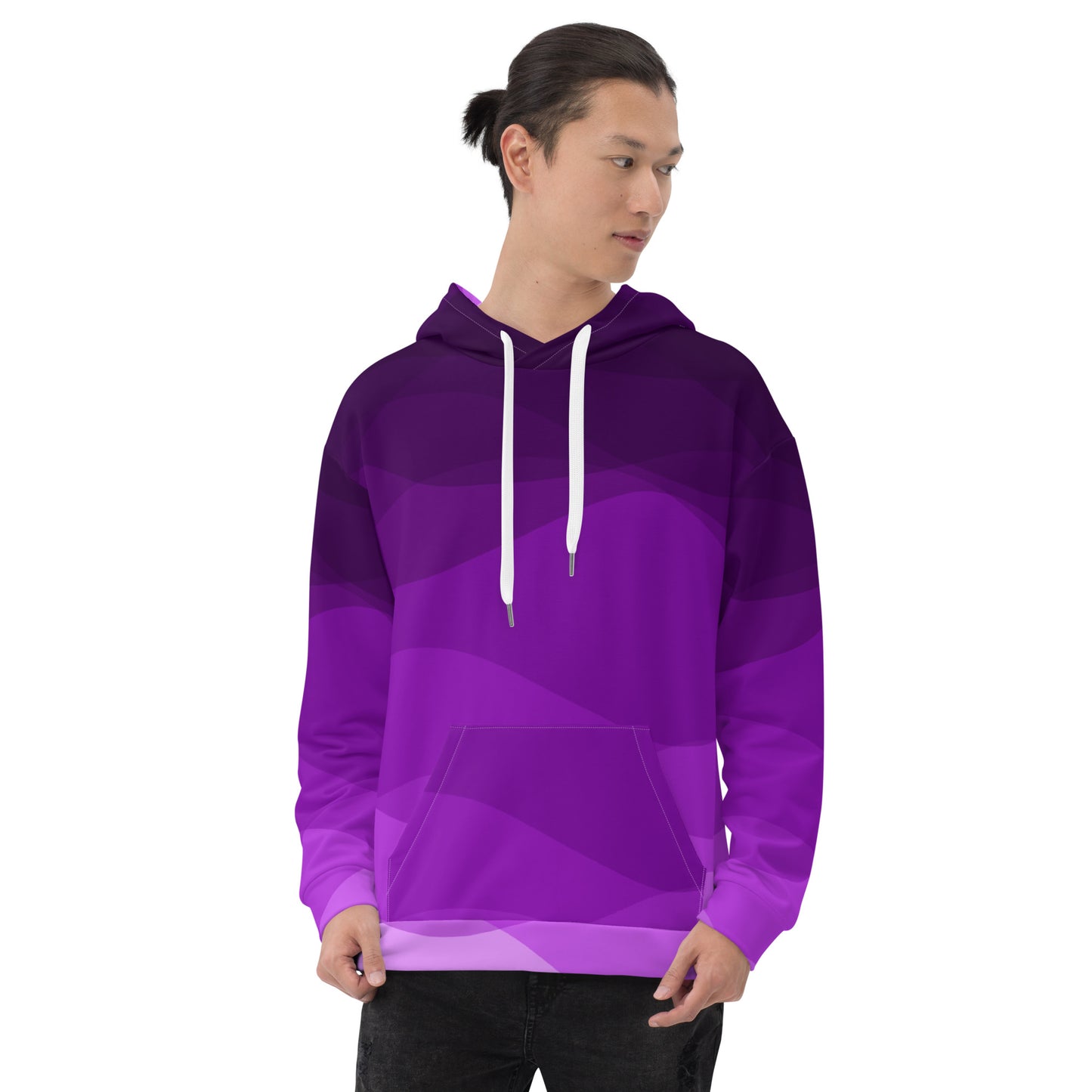 Plum Waves II Unisex Hoodie