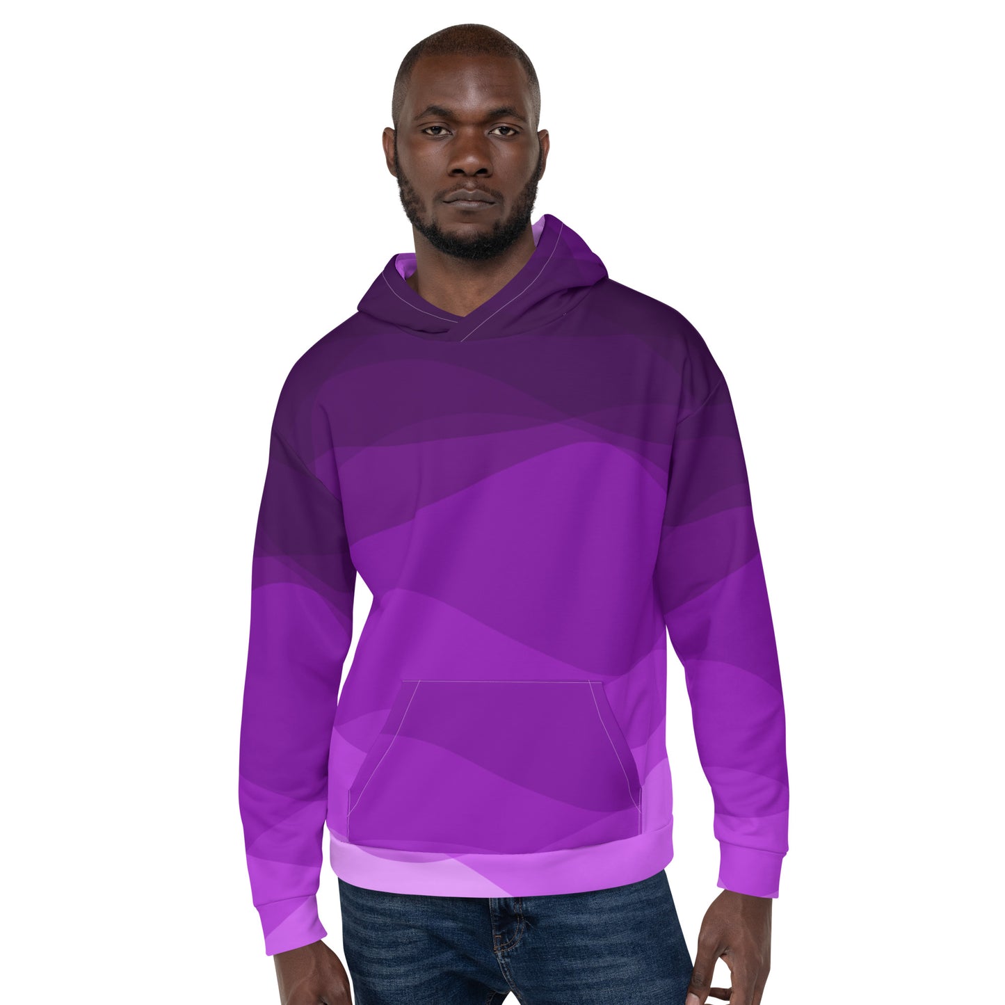 Plum Waves II Unisex Hoodie