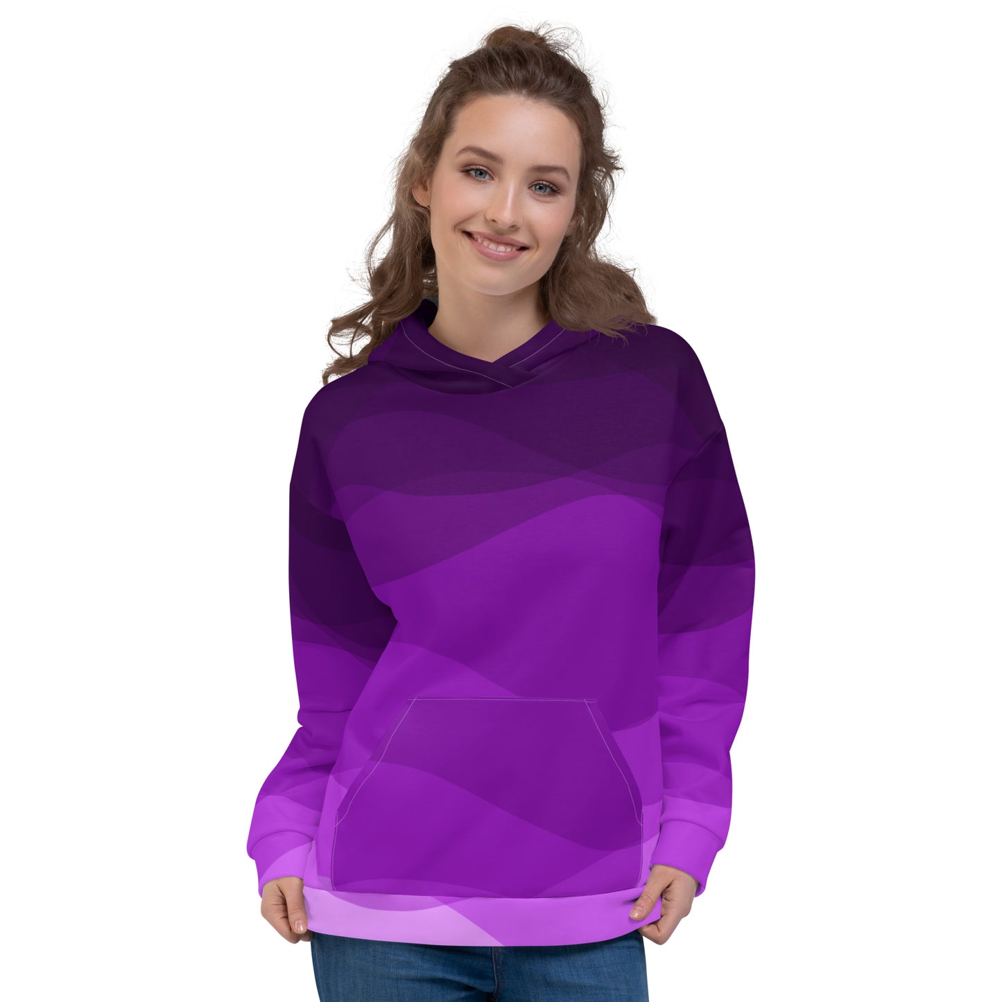 Plum Waves II Unisex Hoodie