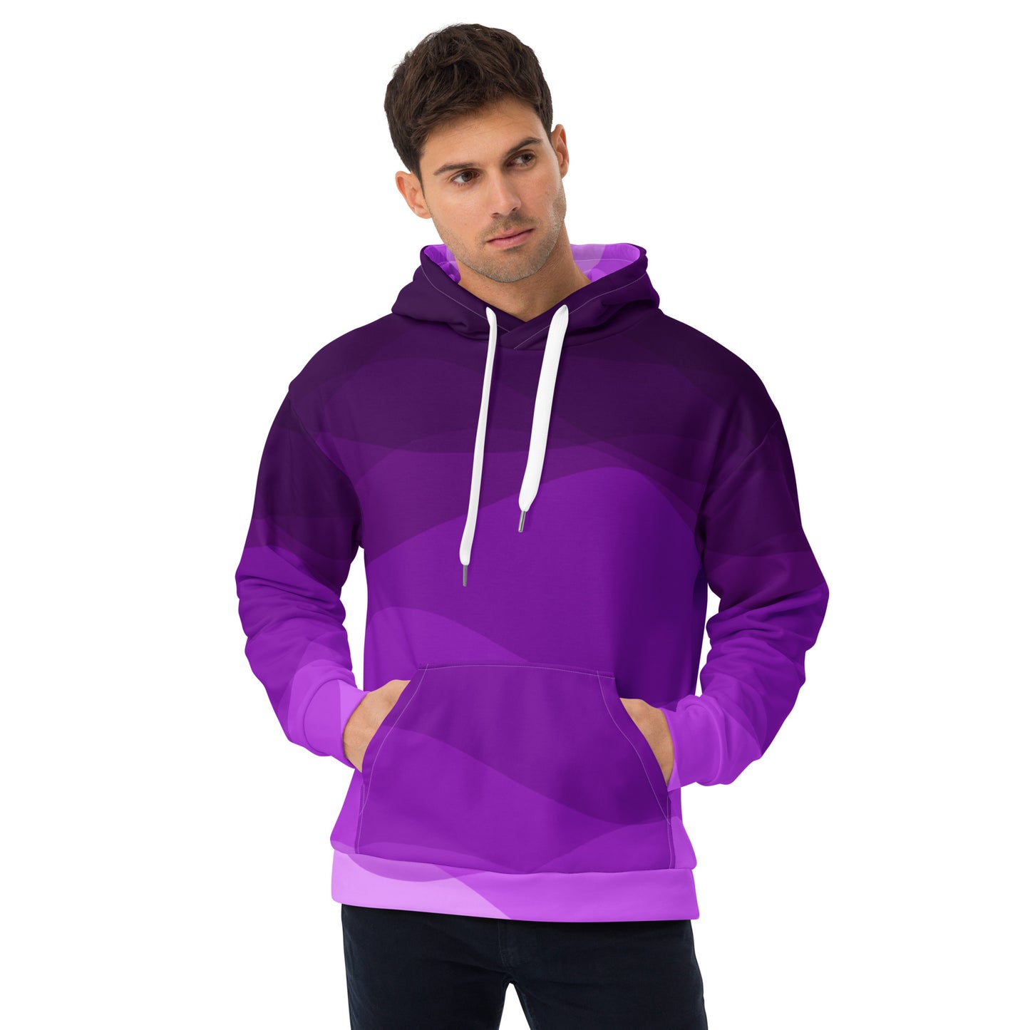 Plum Waves II Unisex Hoodie