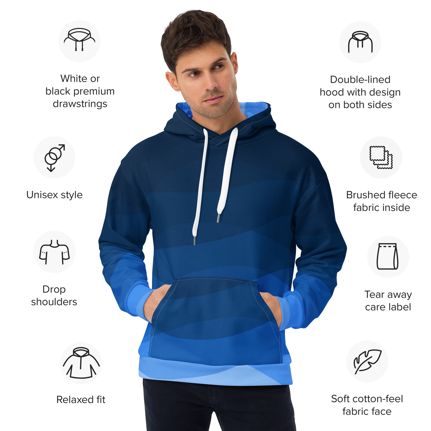 Nautical Indigo Unisex Hoodie