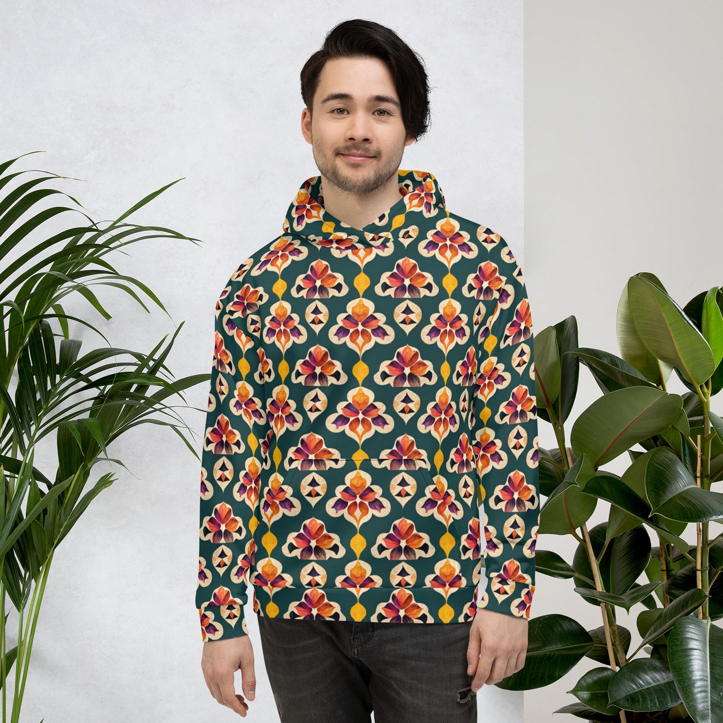 Ifrane’s Rainbow Blossoms Men’s Hoodie