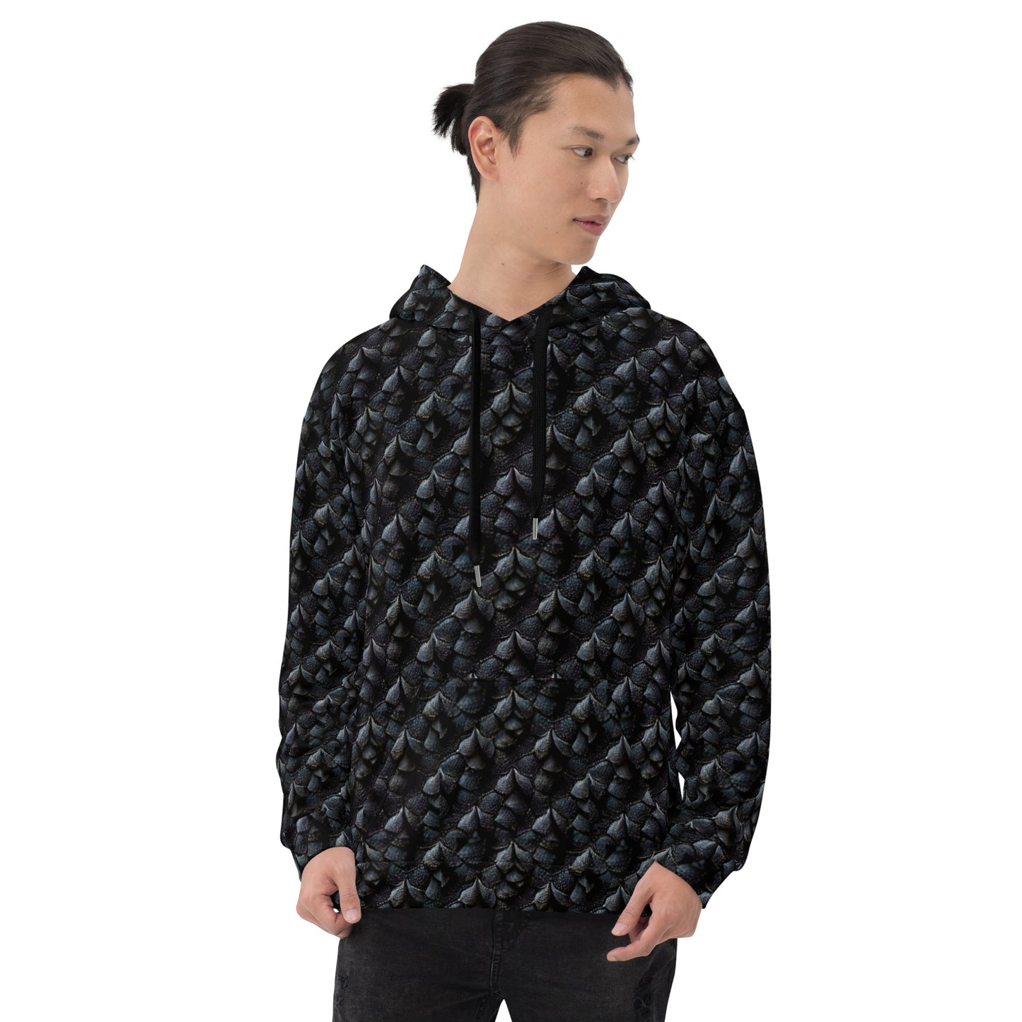 Onyxxor, the Cliff Sentinel Dragon Men’s Hoodie