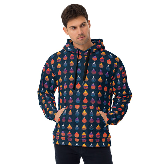 Prismatic Precipitation Men’s Hoodie