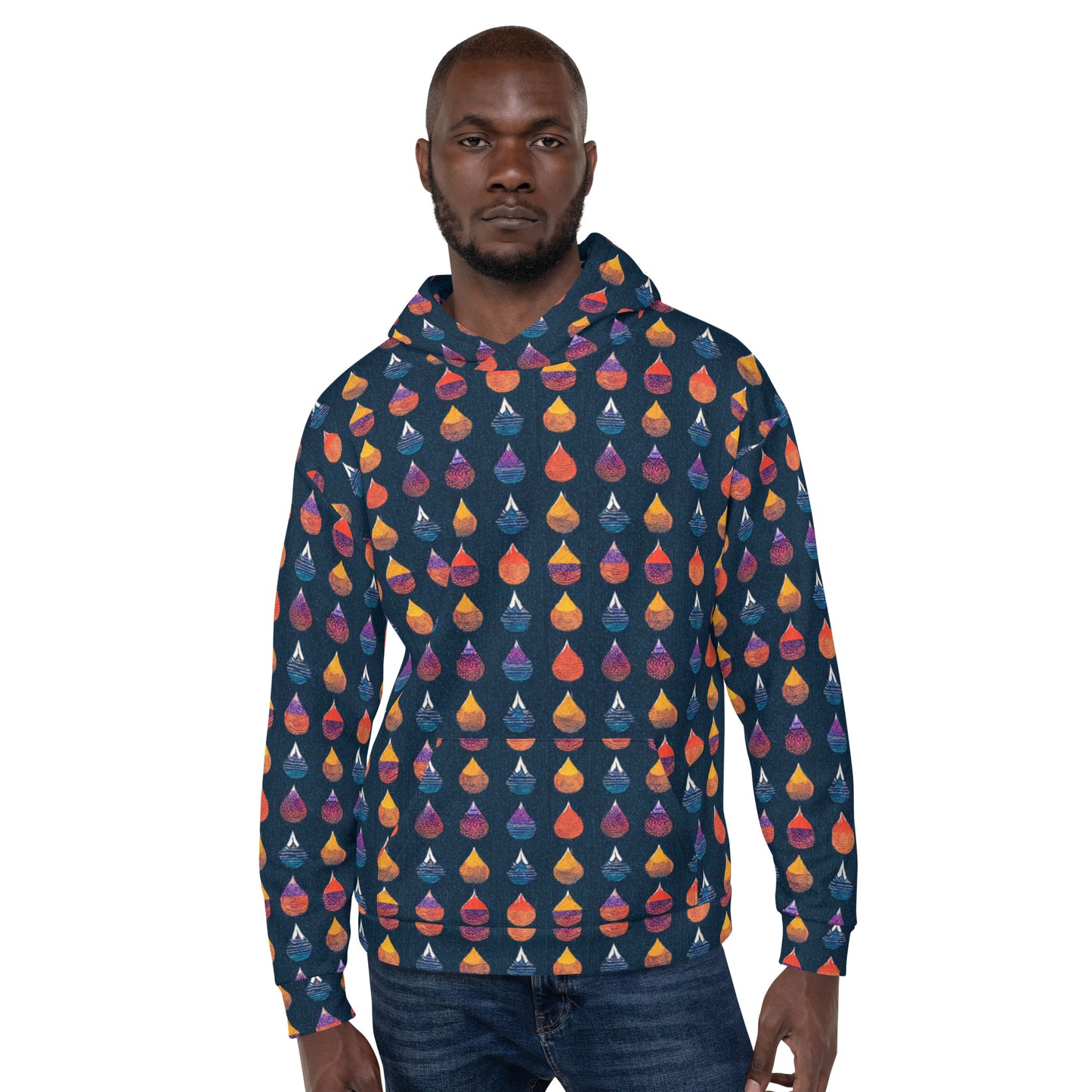 Prismatic Precipitation Men’s Hoodie