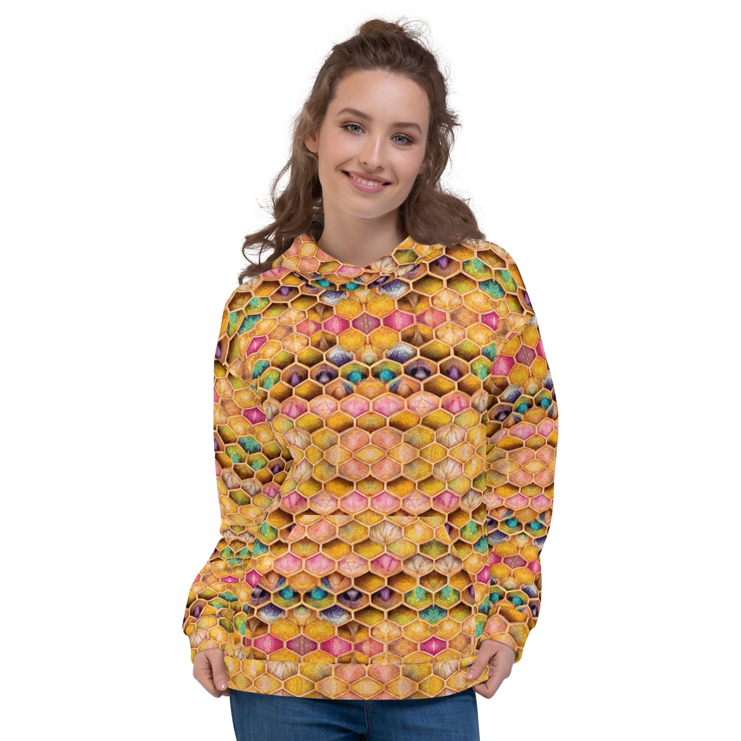 Rainbow Hive Radiance Women’s Hoodie