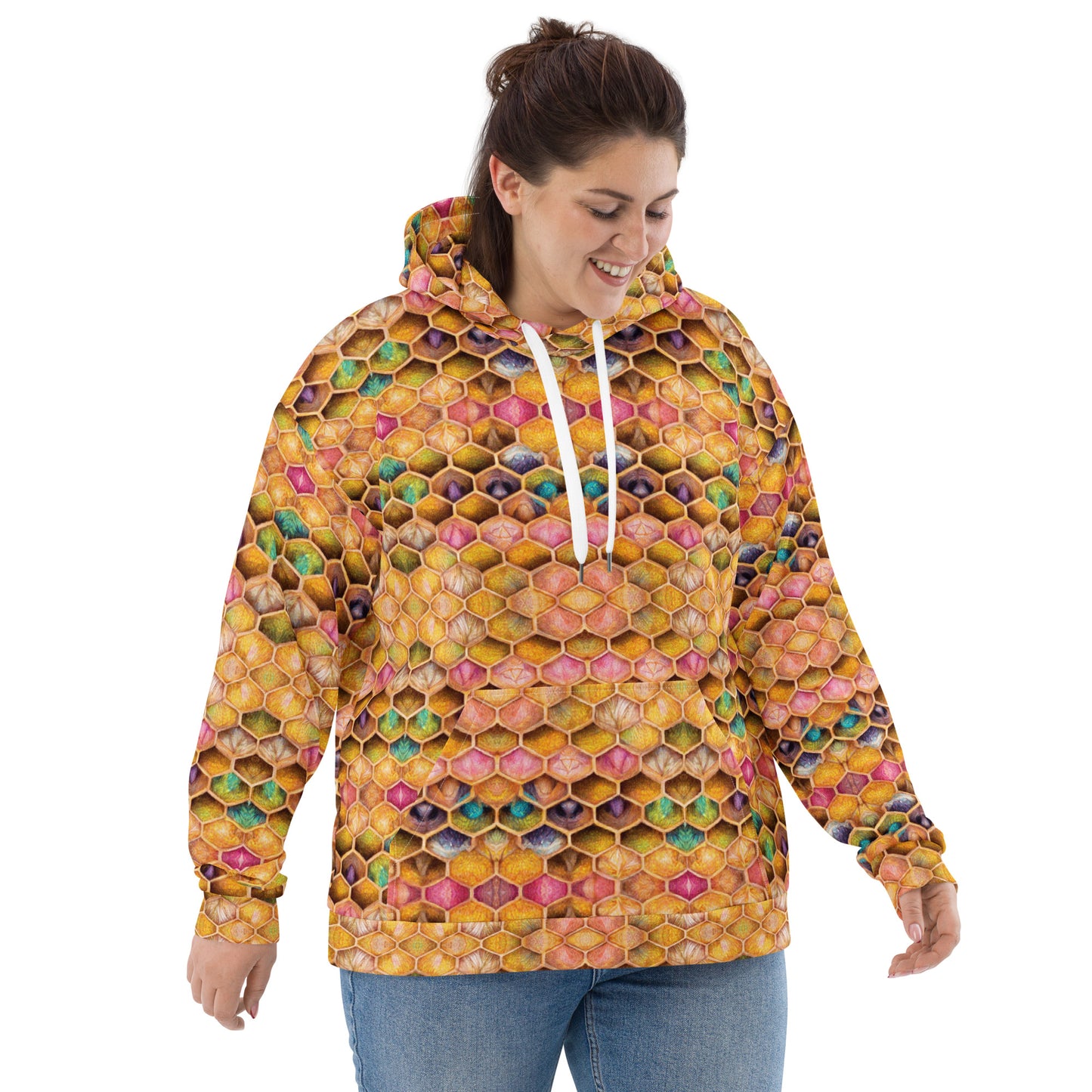 Rainbow Hive Radiance Women’s Hoodie