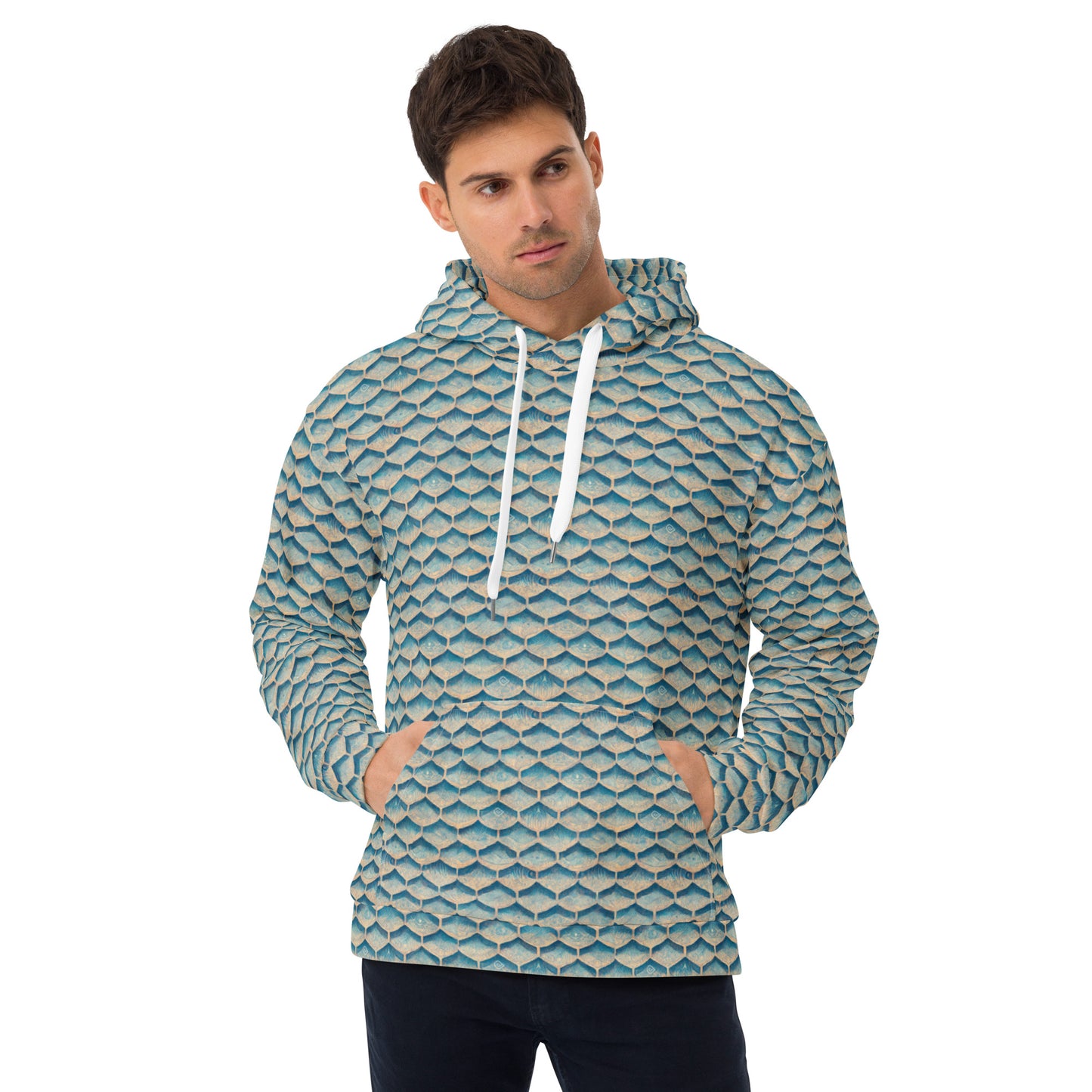 Seafoam Scales Men’s Hoodie