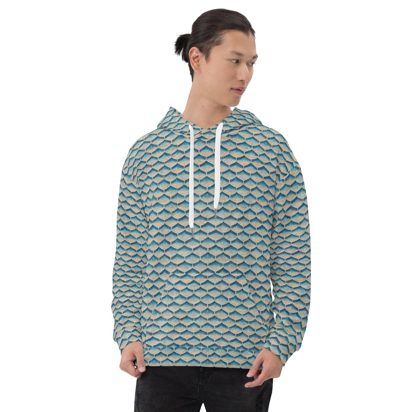 Seafoam Scales Men’s Hoodie