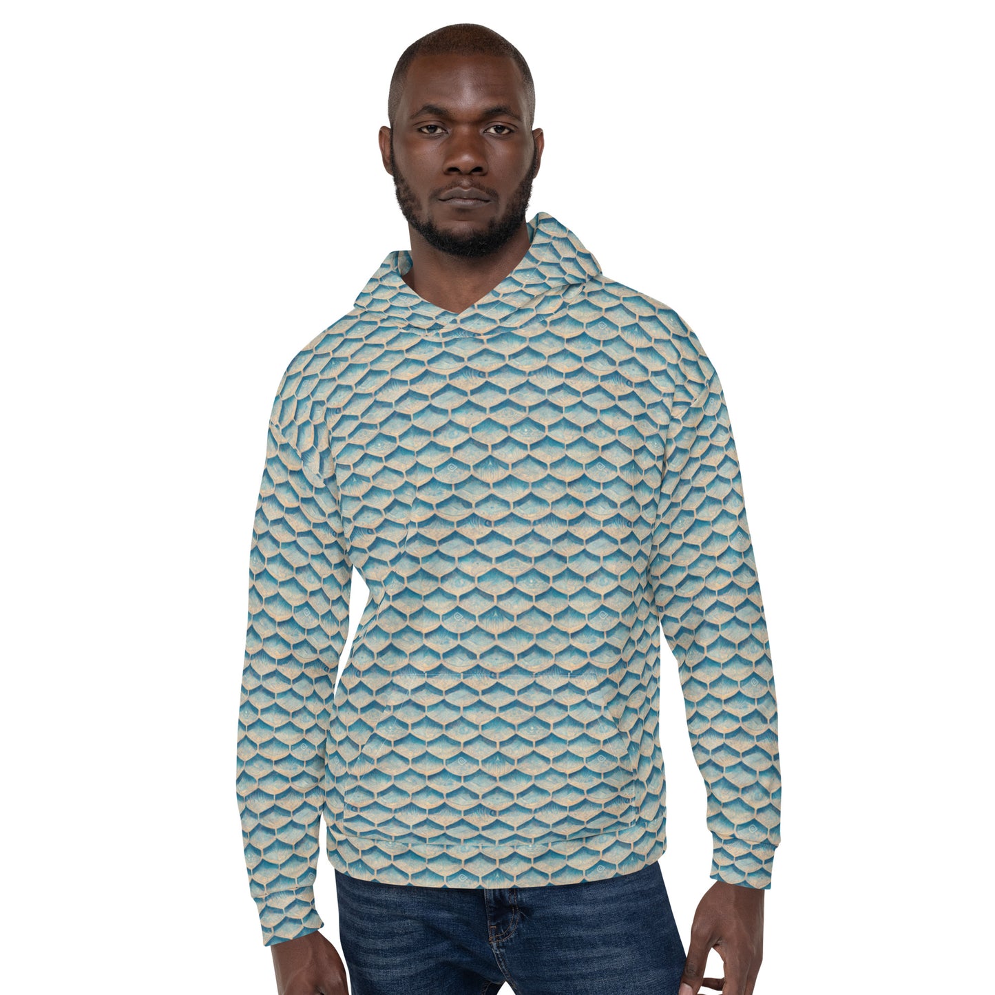 Seafoam Scales Men’s Hoodie