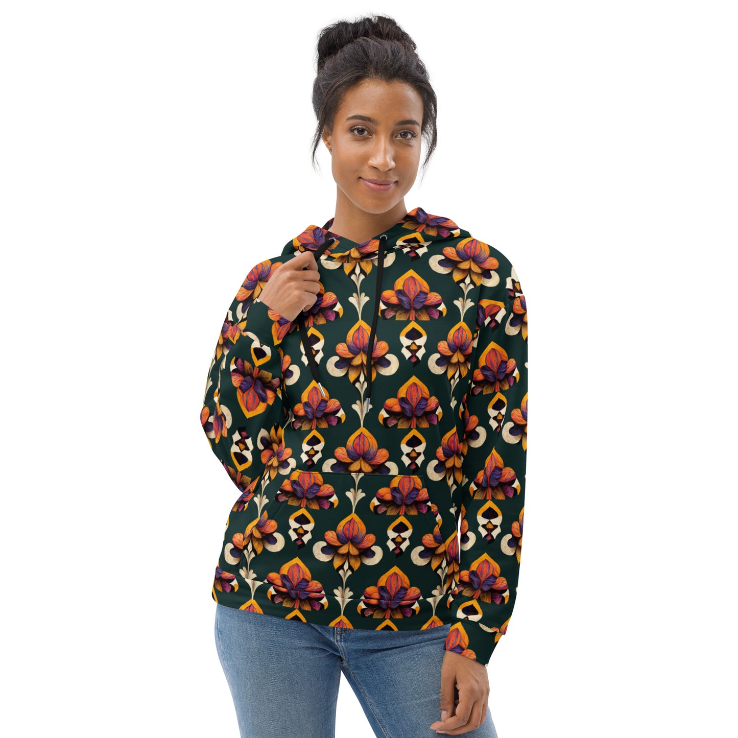 Taza’s Radiant Petals Women’s Hoodie