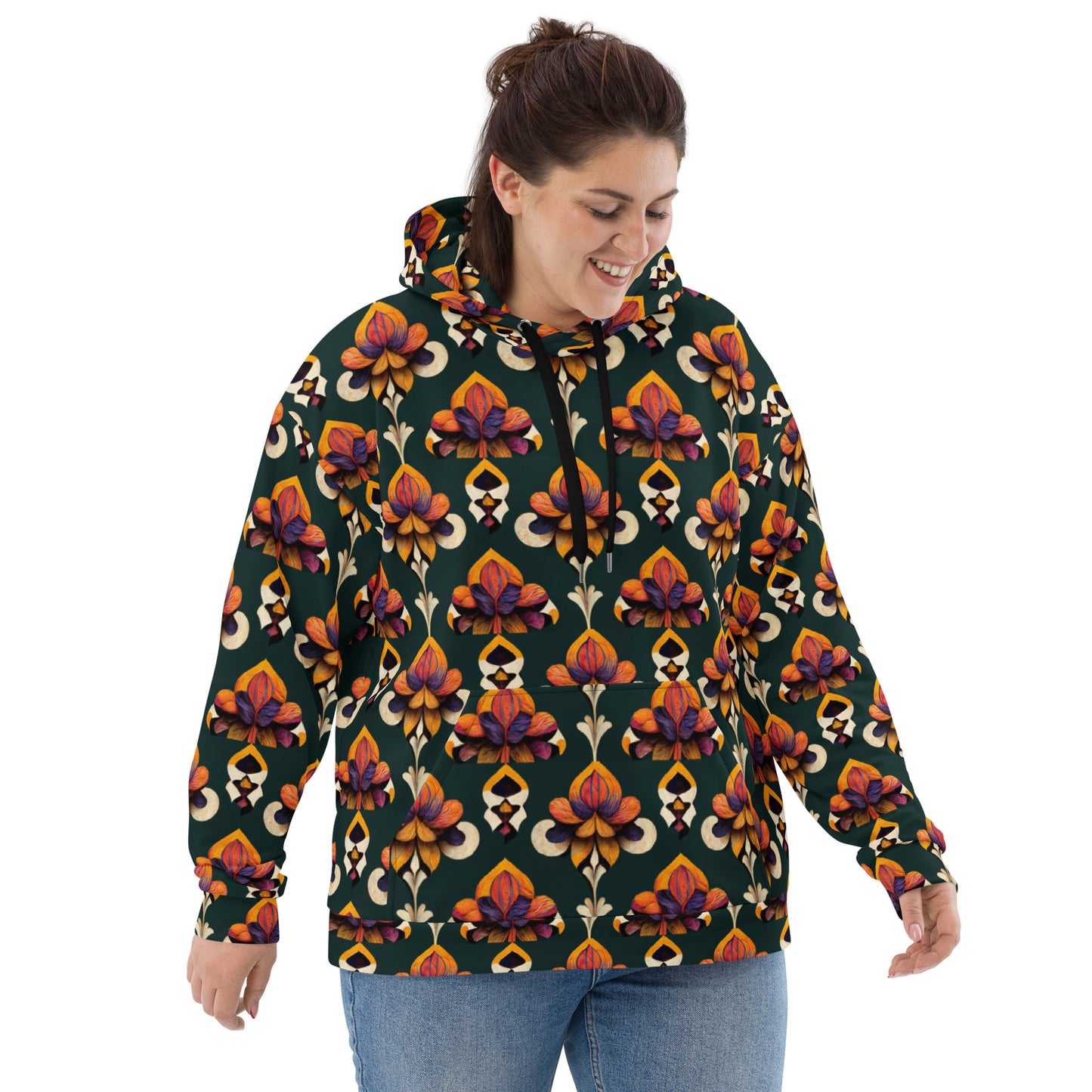 Taza’s Radiant Petals Women’s Hoodie