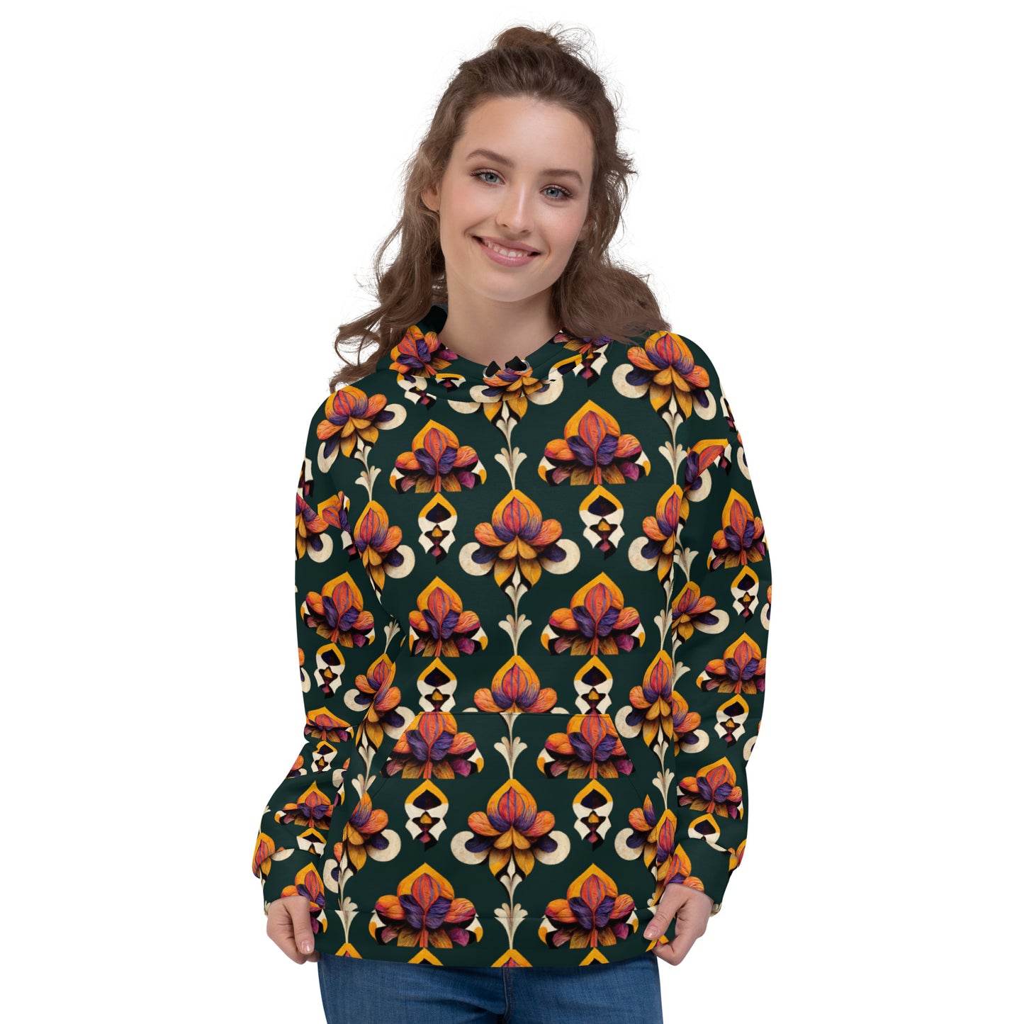 Taza’s Radiant Petals Women’s Hoodie