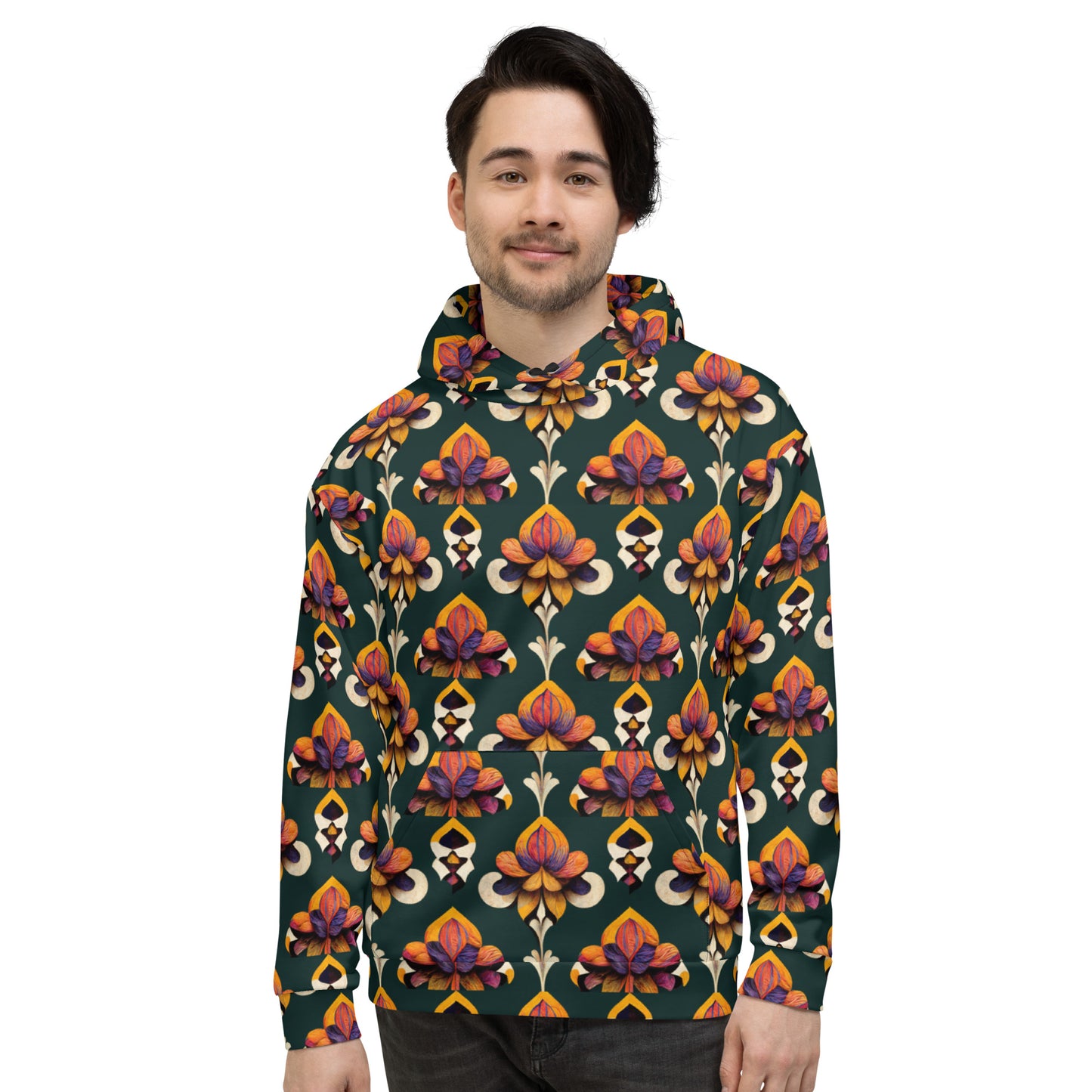 Taza’s Radiant Petals Men’s Hoodie