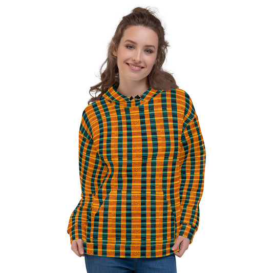 Teal & Tangerine Tapestry Women’s Hoodie