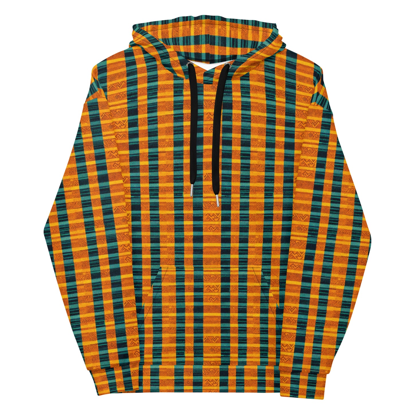 Teal & Tangerine Tapestry Hoodie