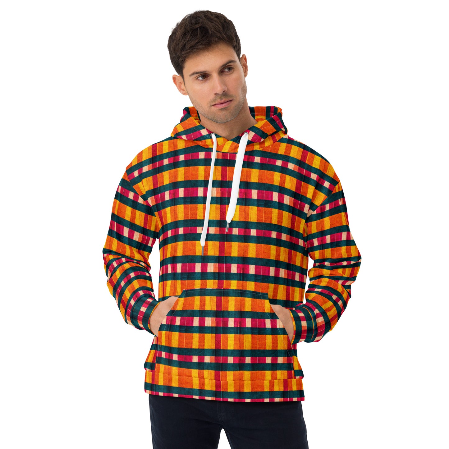 Tropical Fiesta Plaid Hoodie