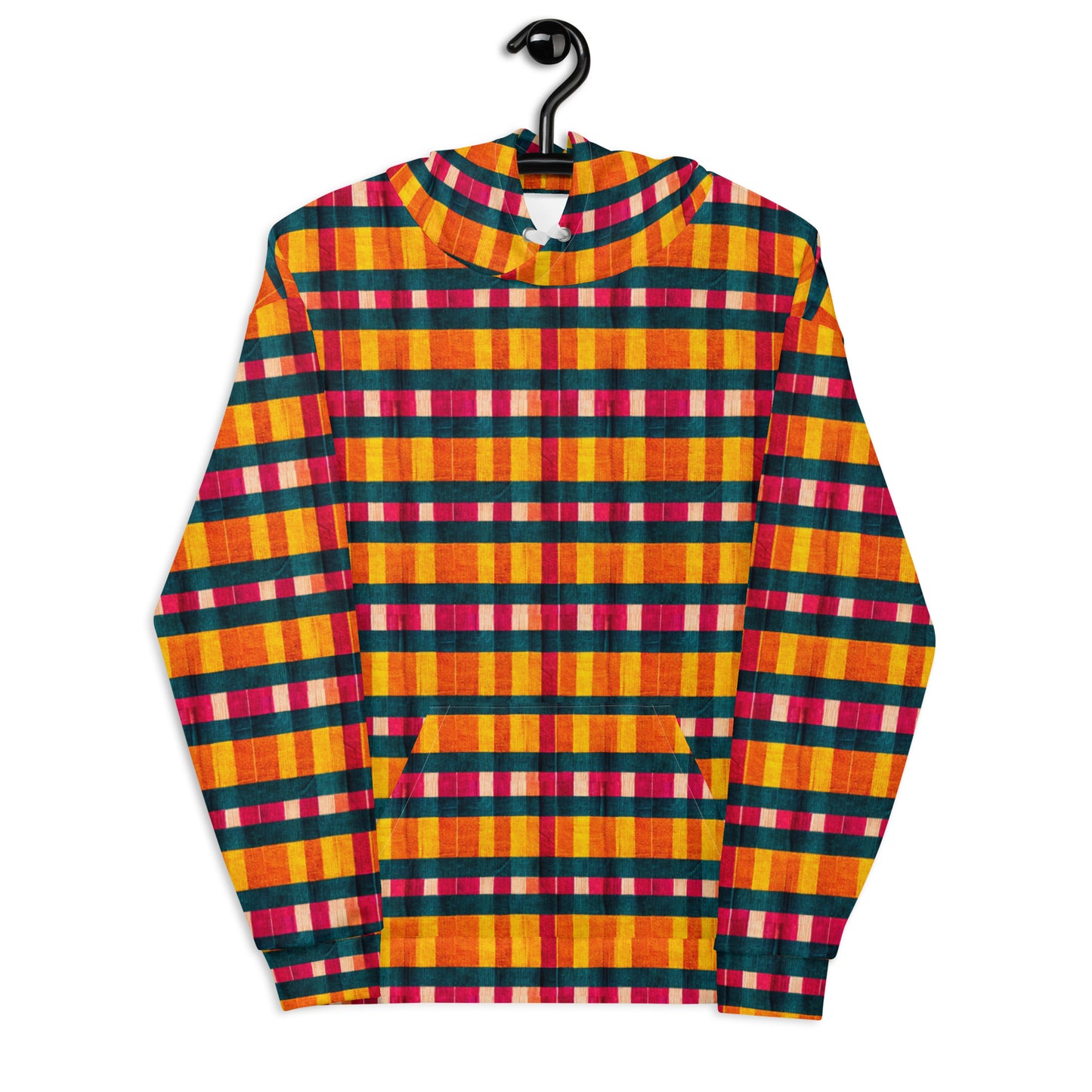 Tropical Fiesta Plaid Hoodie