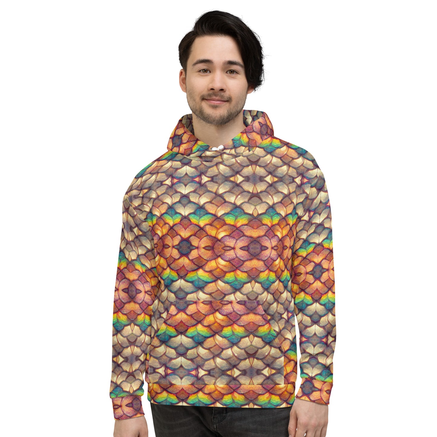 Cloeyra, the Radiant Aether Dragon Men’s Hoodie