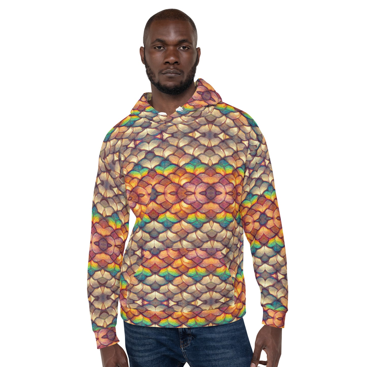 Cloeyra, the Radiant Aether Dragon Men’s Hoodie